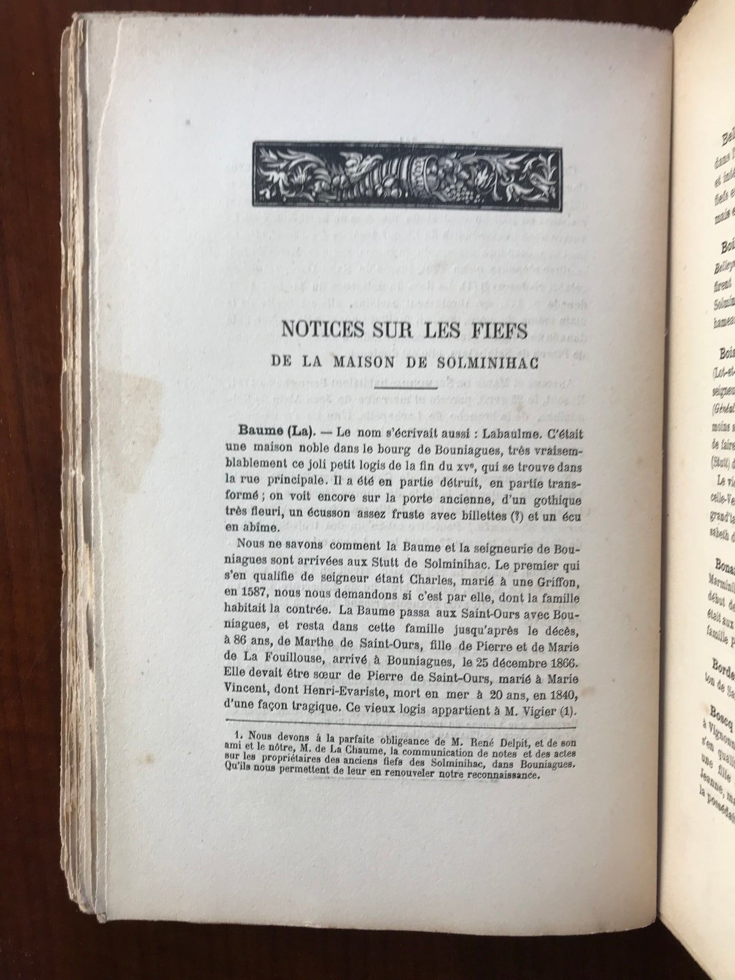 La famille et les origines du vénérable Alain de Solminihac - Généalogie par le Comte de Saint Saud (envoi autographe) et Paul Huet - Etude critique, historique et archéologique par le Marquis de Fayolle - 1905
