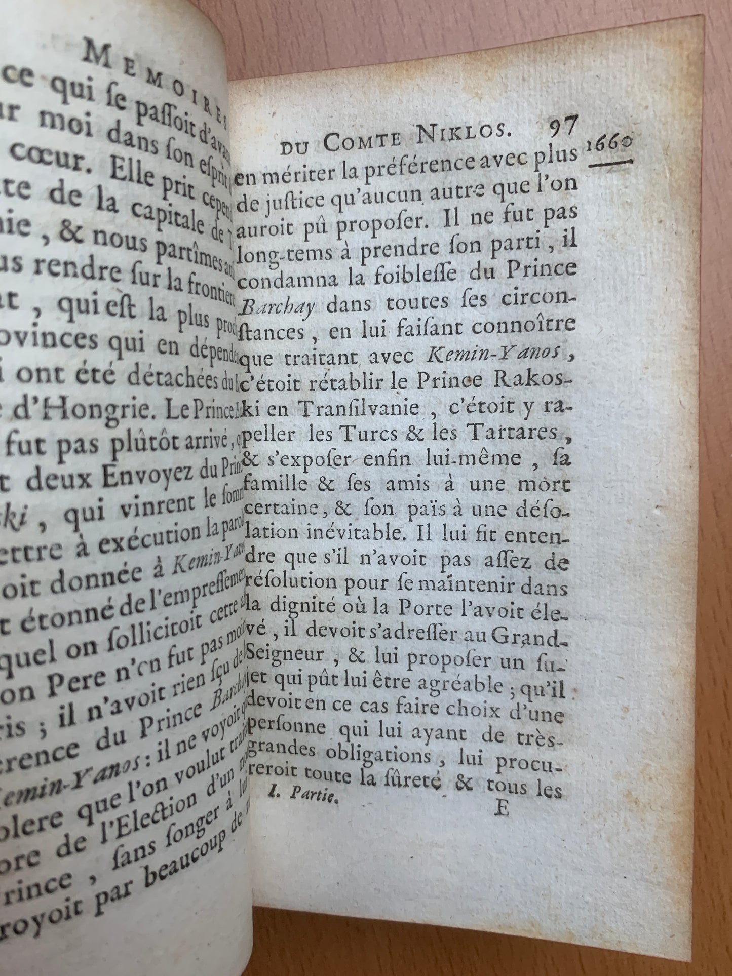 Mémoires historiques du Comte Betlem-Niklos, Contenant l'histoire des derniers troubles de Transilvanie - 1736 - Reliure aux armes d'Antoine-René Voyer d'Argenson