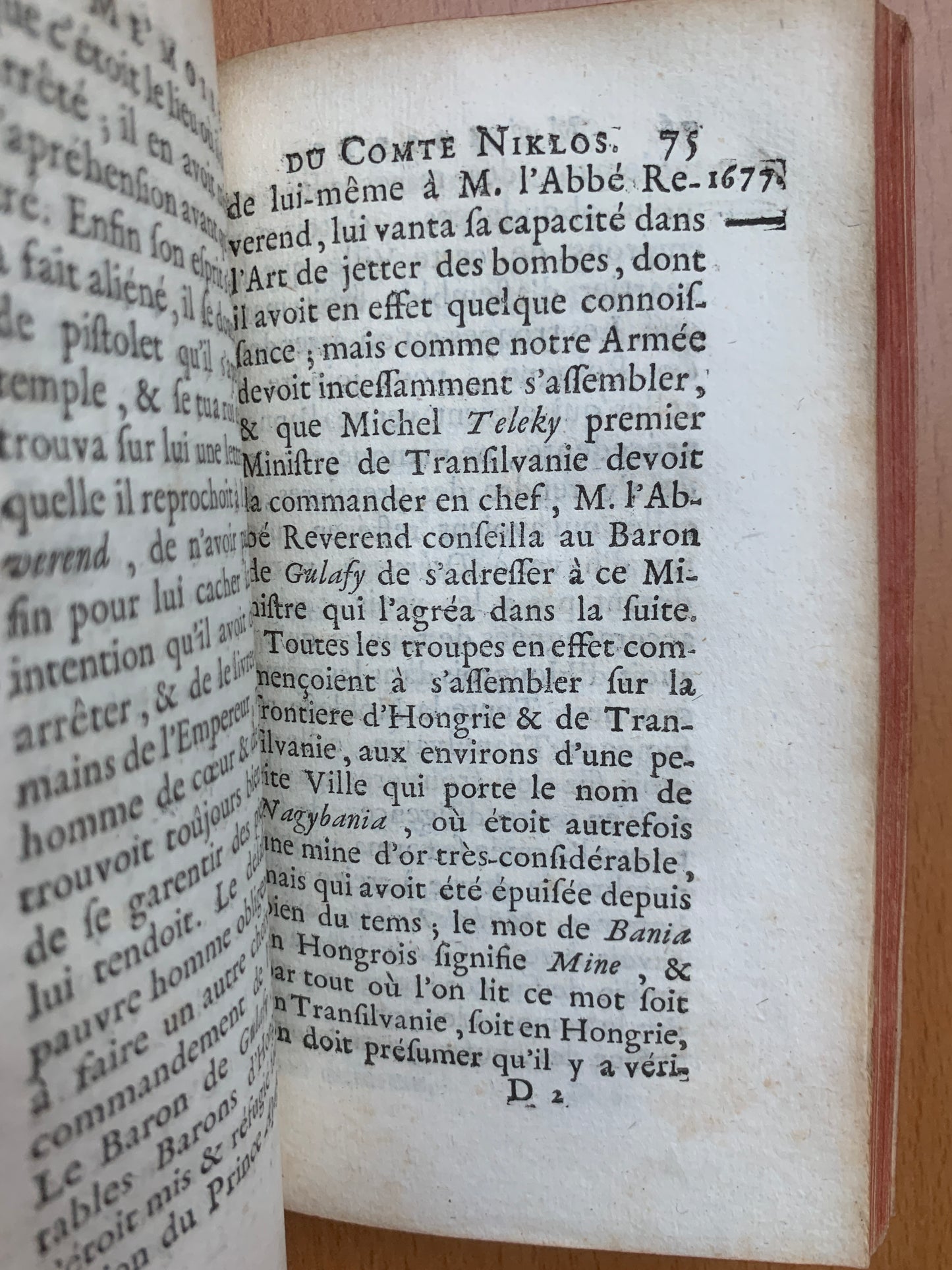 Mémoires historiques du Comte Betlem-Niklos, Contenant l'histoire des derniers troubles de Transilvanie - 1736 - Reliure aux armes d'Antoine-René Voyer d'Argenson