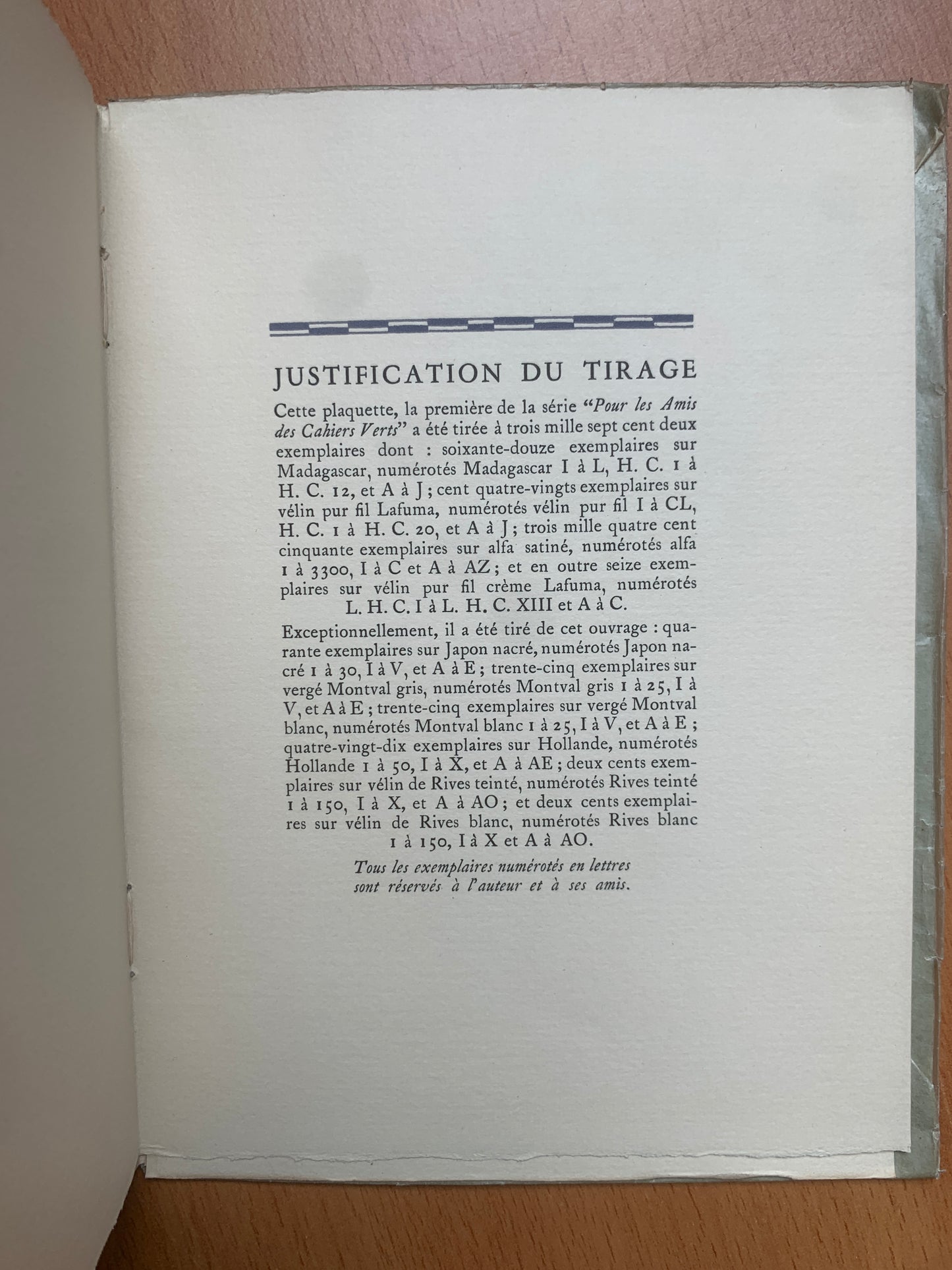 Lettre à Madame C...- Paul Valéry - Envoi autographes - Edition originale - 1928