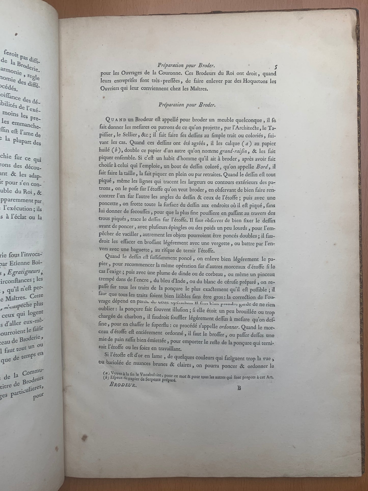 L'art du Brodeur - Par M. de Saint-Aubin, dessinateur du Roi - 1770