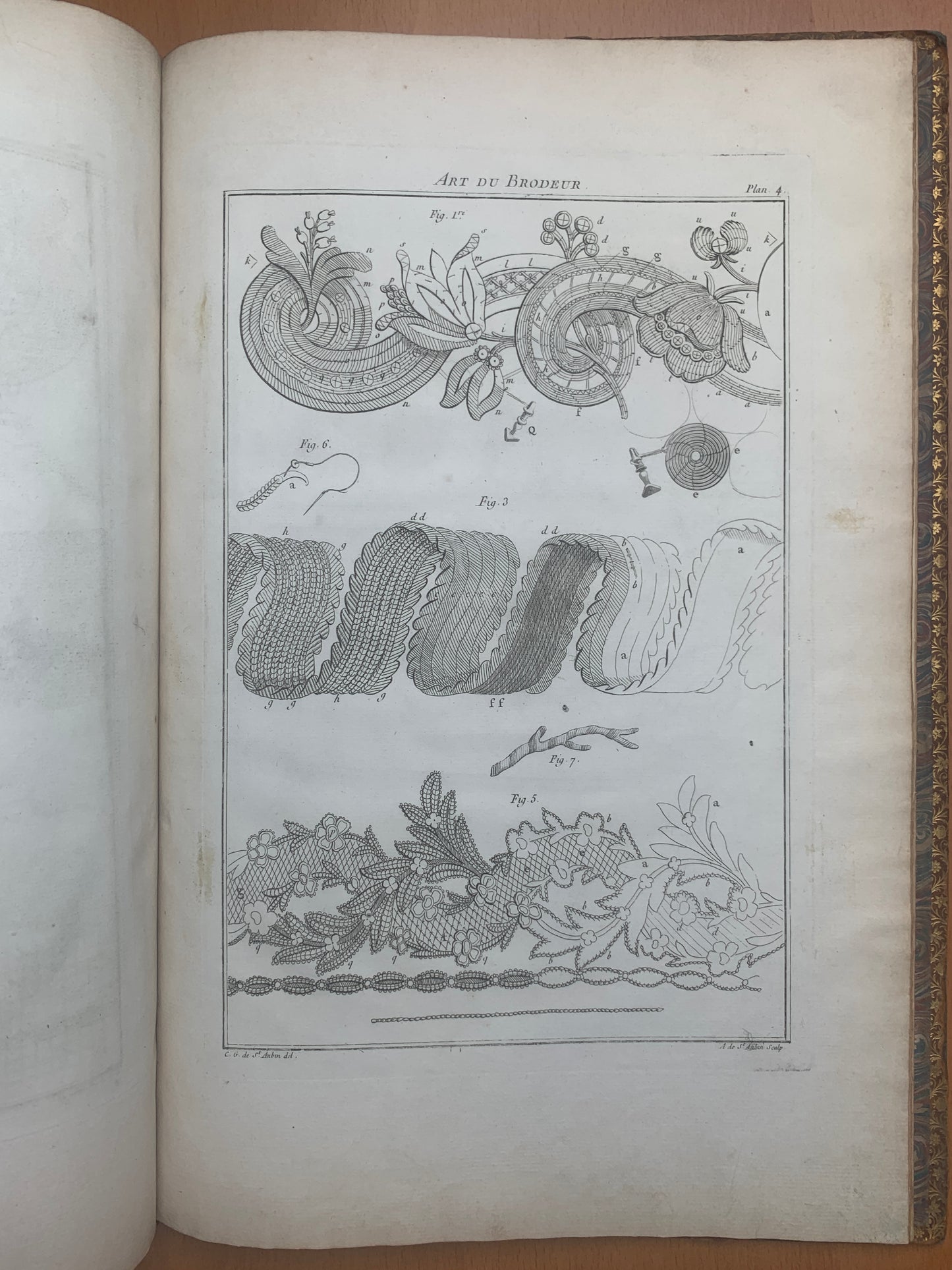 L'art du Brodeur - Par M. de Saint-Aubin, dessinateur du Roi - 1770