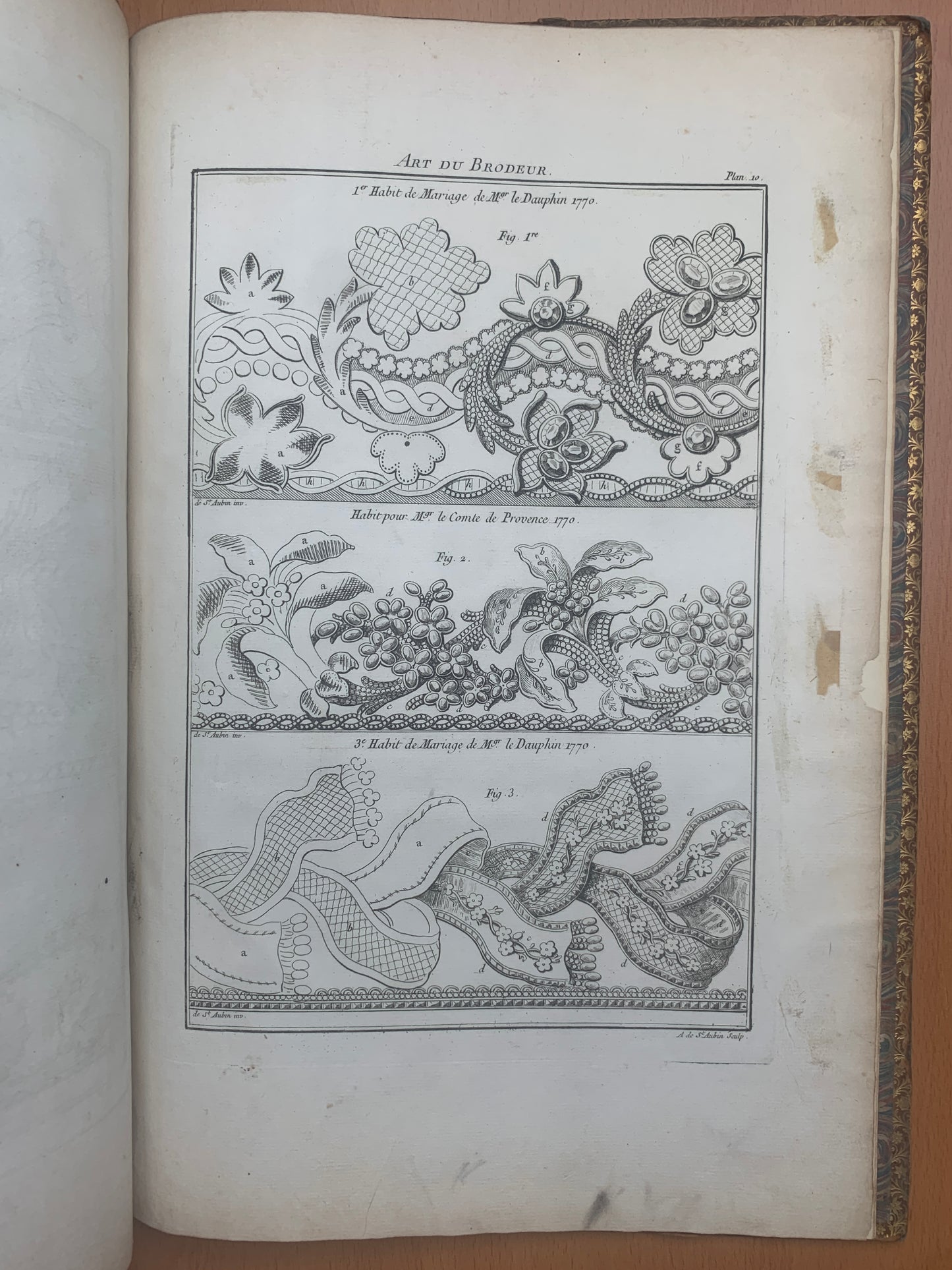 L'art du Brodeur - Par M. de Saint-Aubin, dessinateur du Roi - 1770