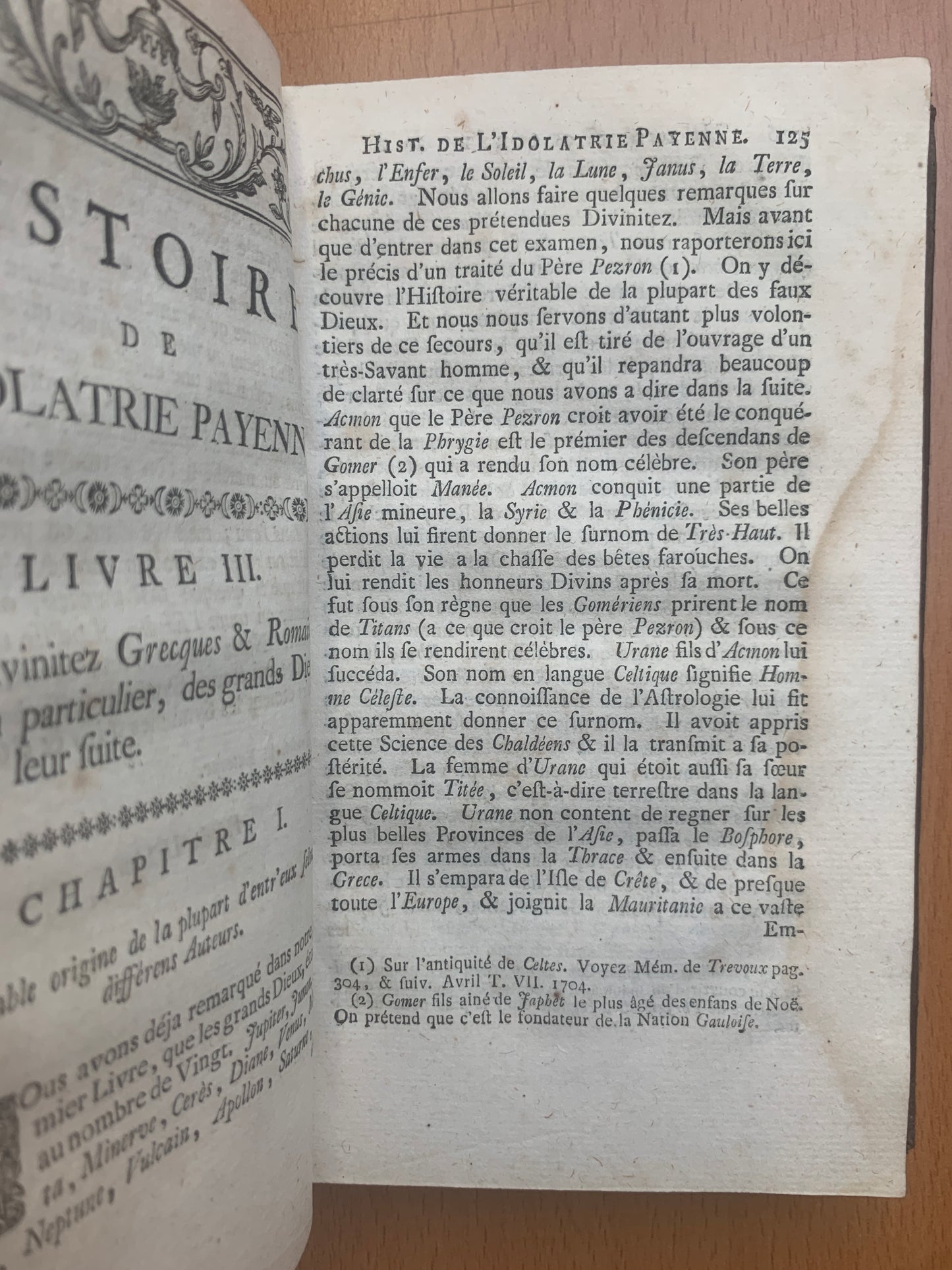 Histoire de l'idolatrie payenne ou Description poétique, historique, et critique de toutes les fausses divinitez du paganisme - Abraham du Lignon - Edition originale - 1753