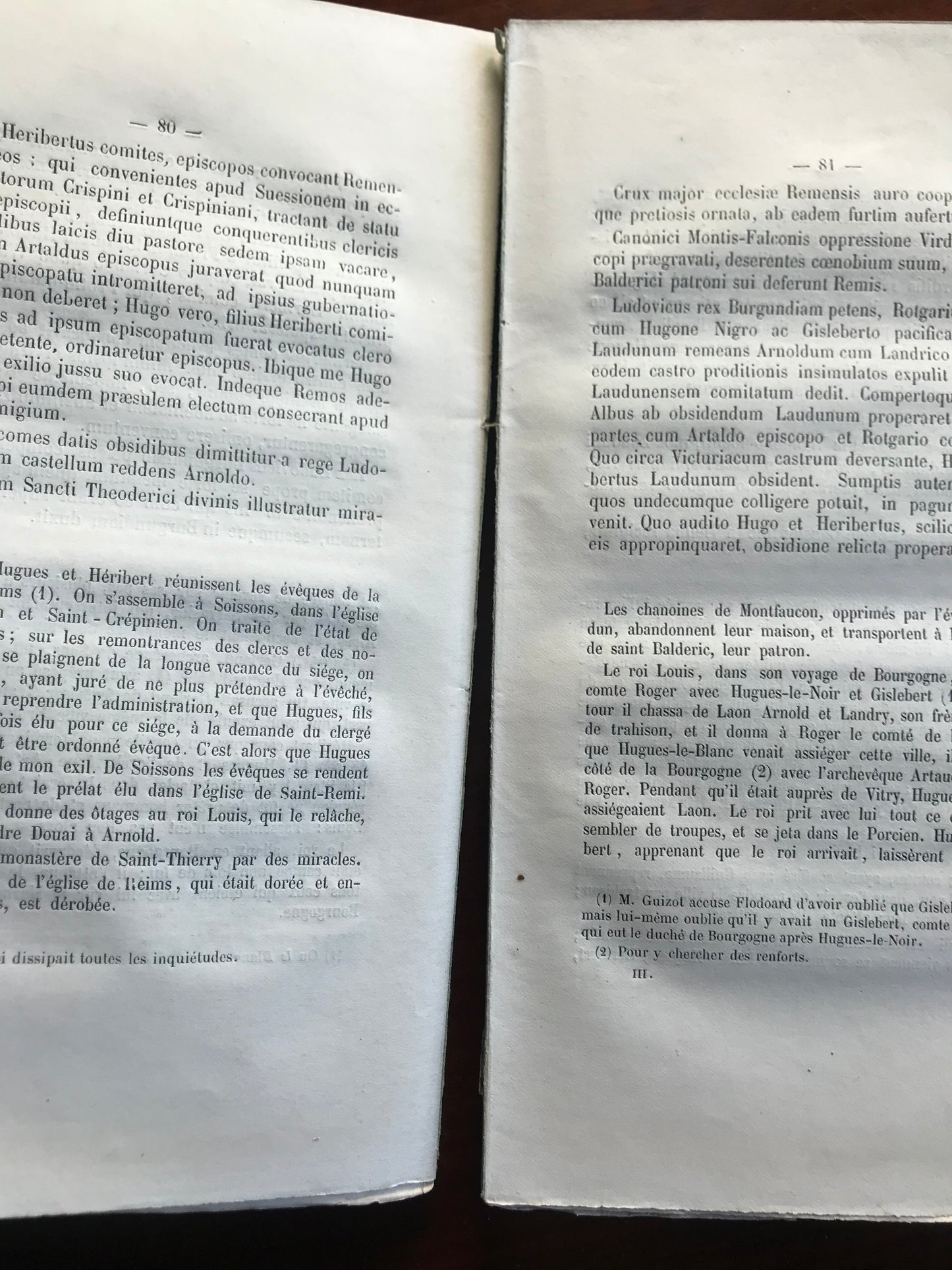 Flodoardi Chronicon - Chronique de Flodoard de l'an 919 à l'an 976 - Tome 3 - Abbé Bandeville - 1855