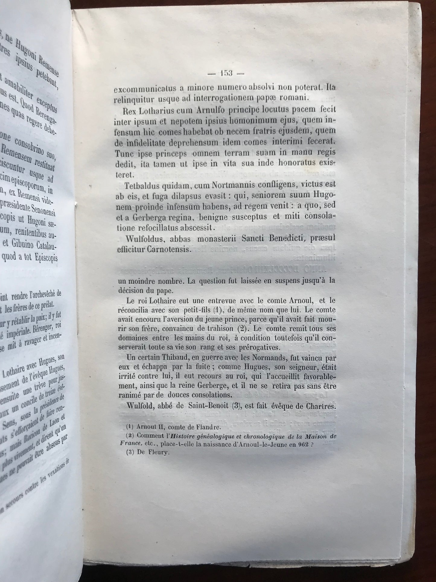 Flodoardi Chronicon - Chronique de Flodoard de l'an 919 à l'an 976 - Tome 3 - Abbé Bandeville - 1855