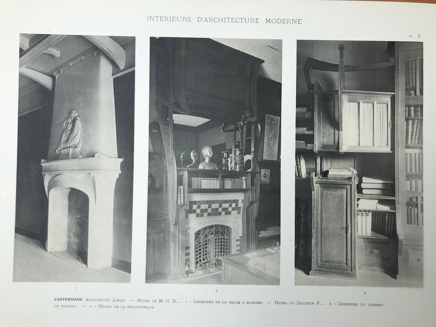 Intérieurs d'Architecture Moderne - Choix de documents recueillis en France et à l'étranger - Vestibules - Escaliers - Appartements - Charles Schmid - 1900
