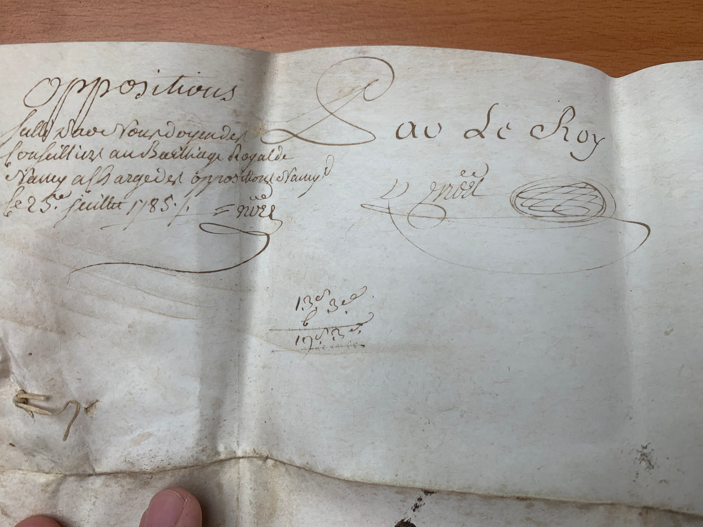 Signature manuscrite de Stanislas Leszczynski - 1748