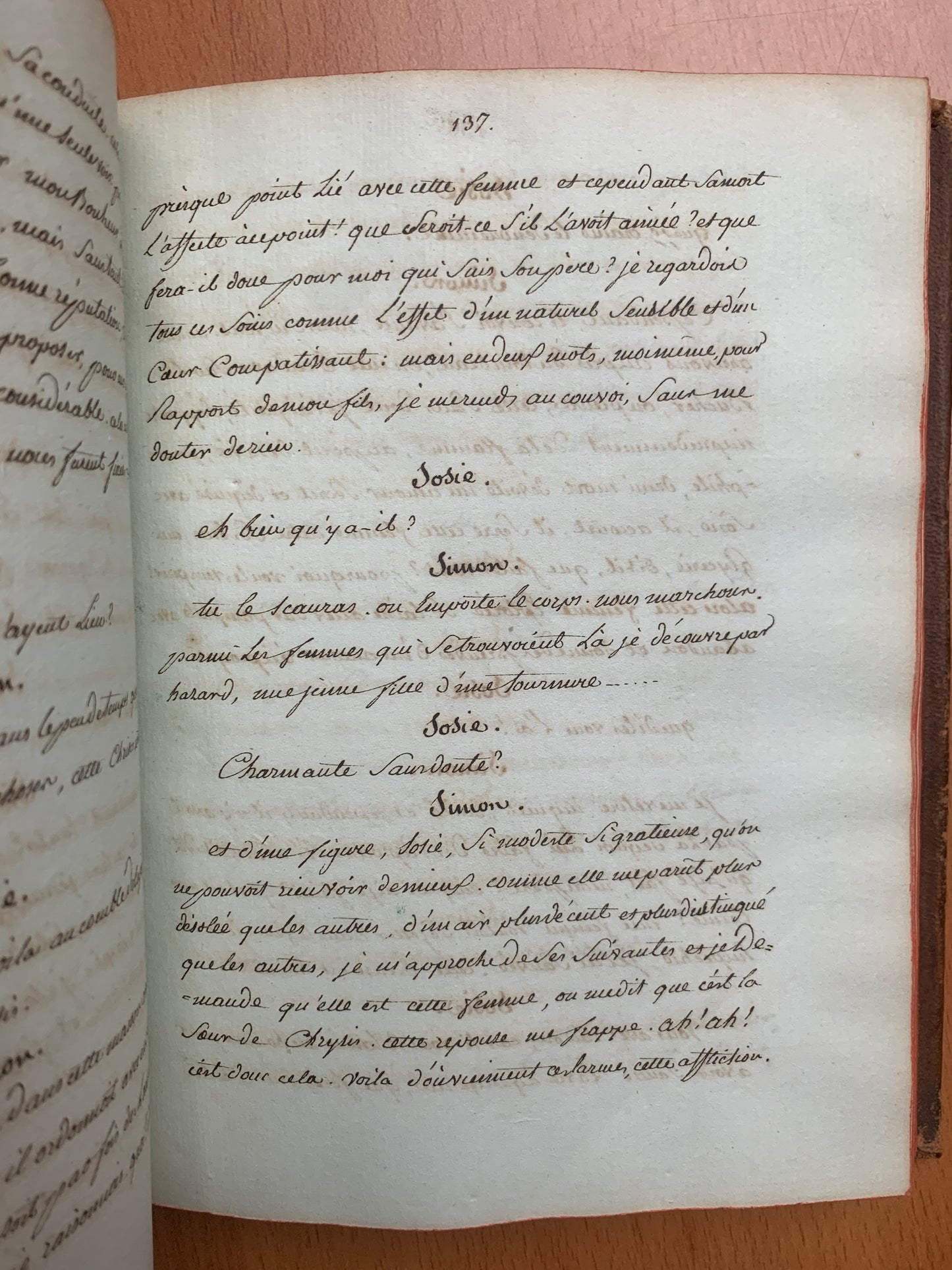 Comédies de Térence - L'Eunuque - L'Andrienne - Le Phormion - Manuscrit XVIIIe
