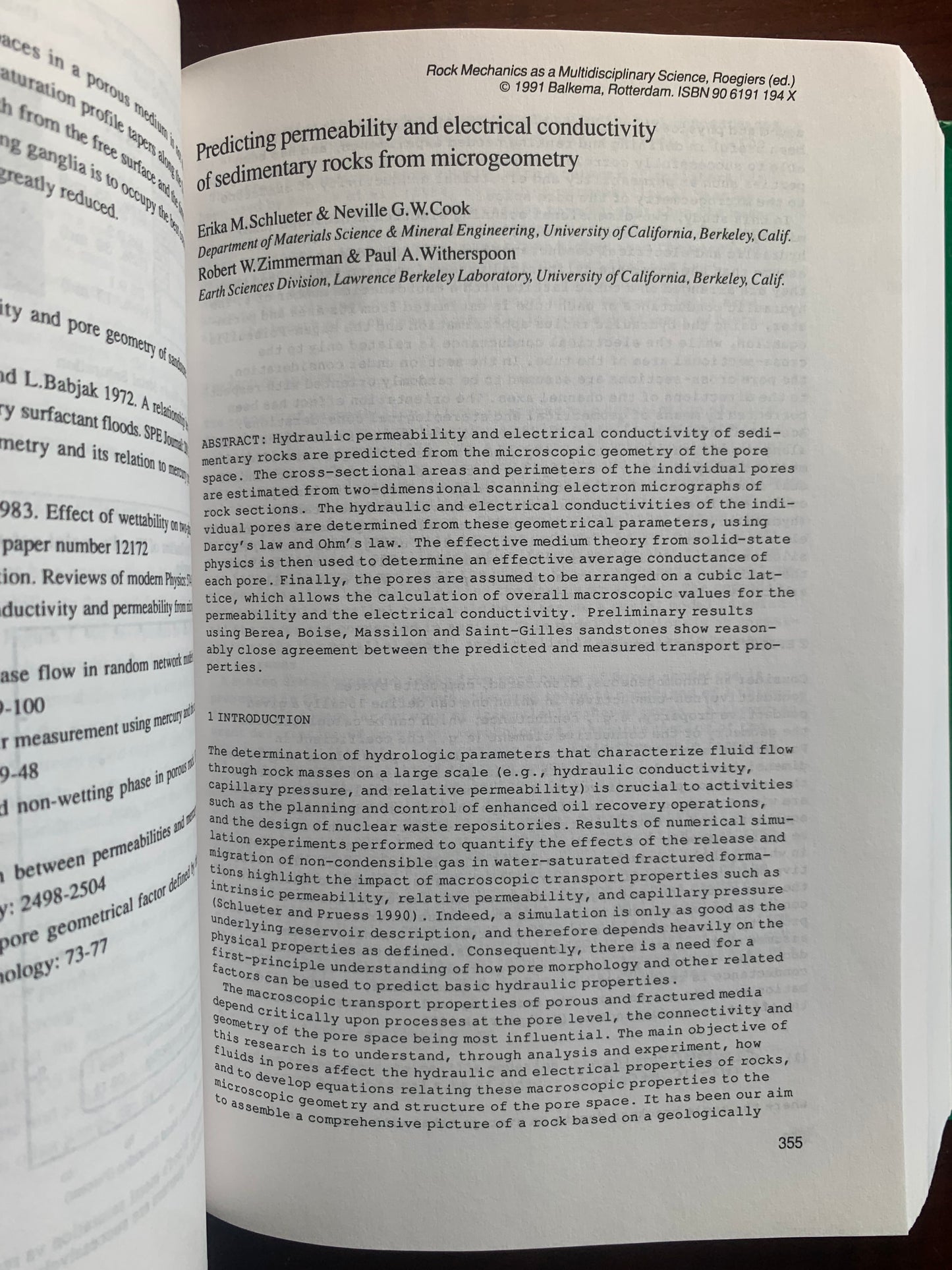 Rock Mechanics as a multidisciplinary science - Jean-Claude Roegiers - 1991