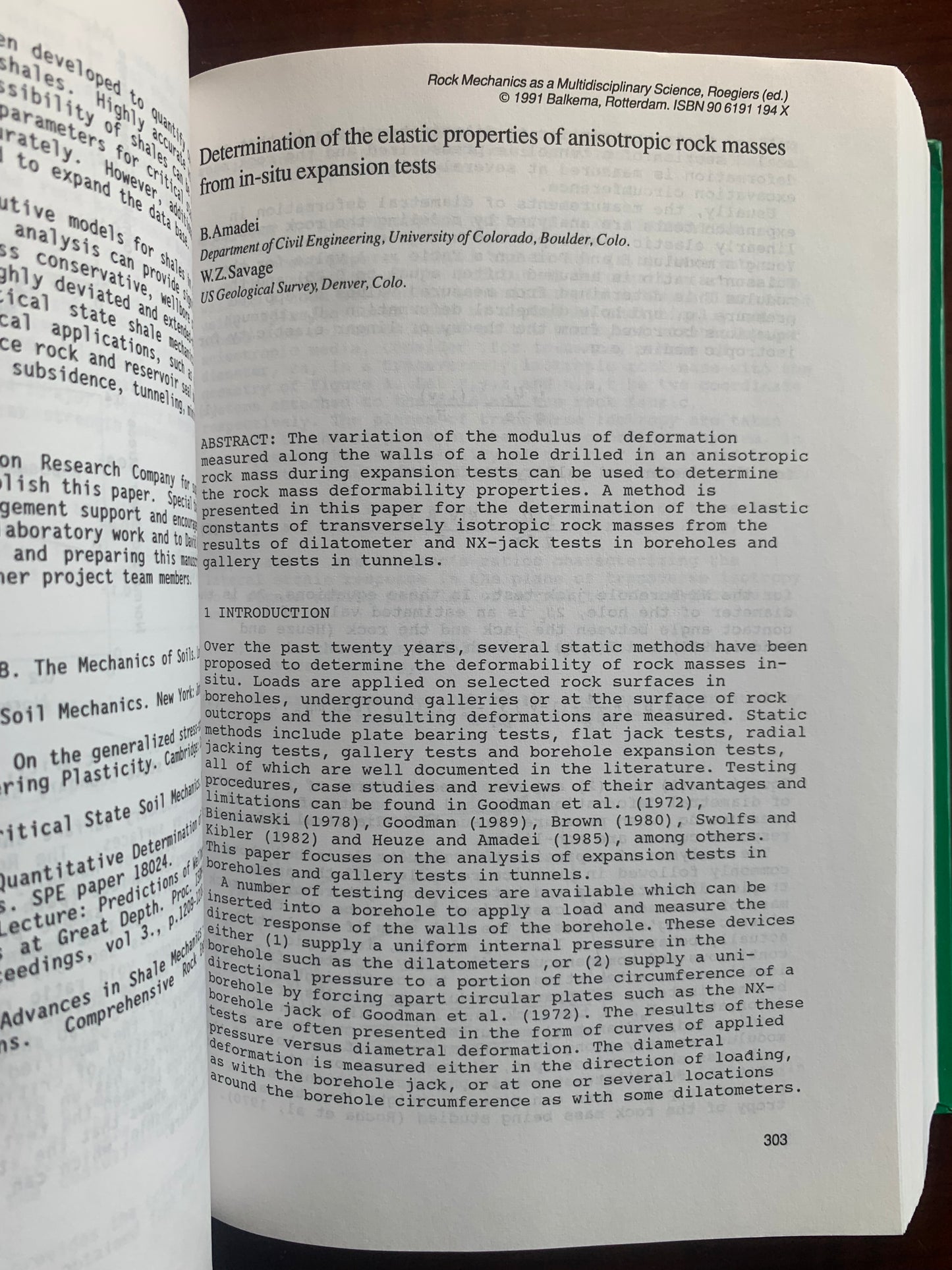 Rock Mechanics as a multidisciplinary science - Jean-Claude Roegiers - 1991