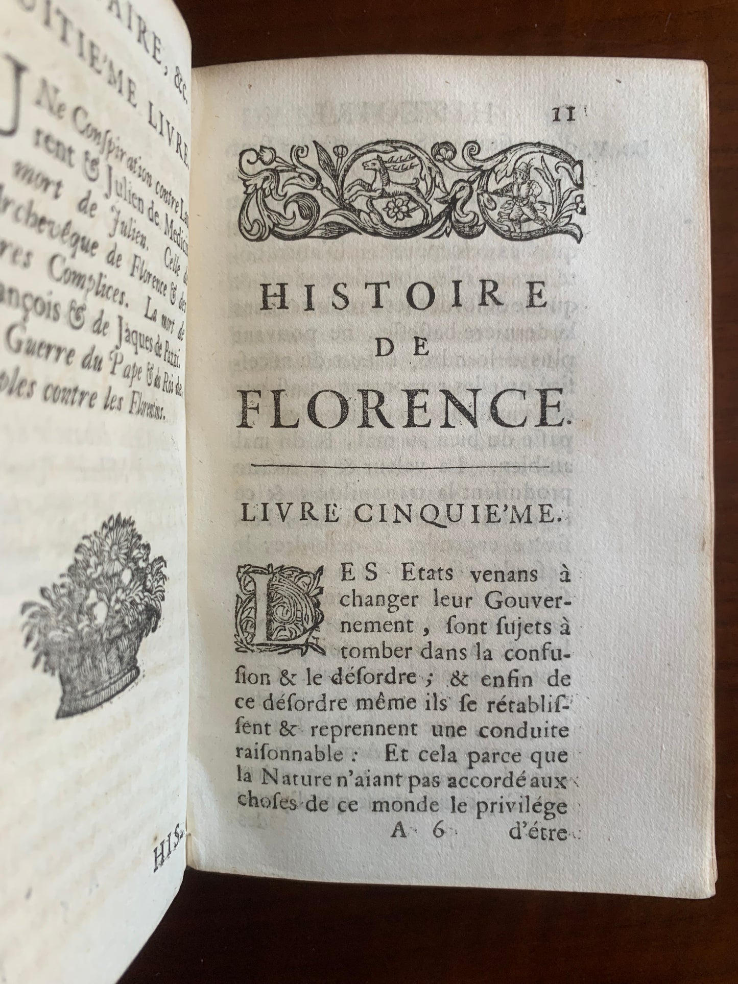 Histoire de Florence - Nicolas Machiavel - 1694