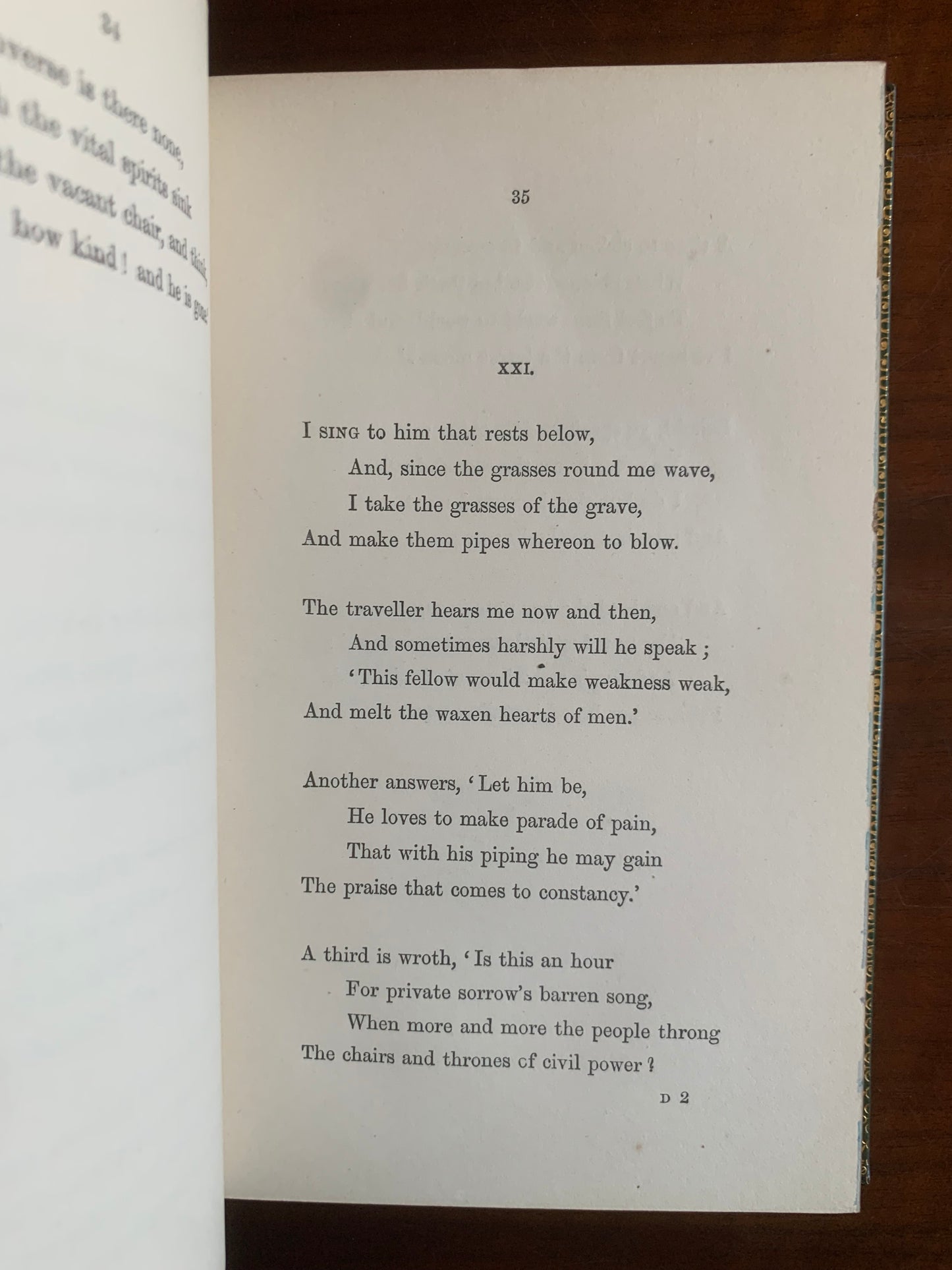 In Memoriam - Alfred Tennyson - Fore-edge painting - Edward Moxon - 1867