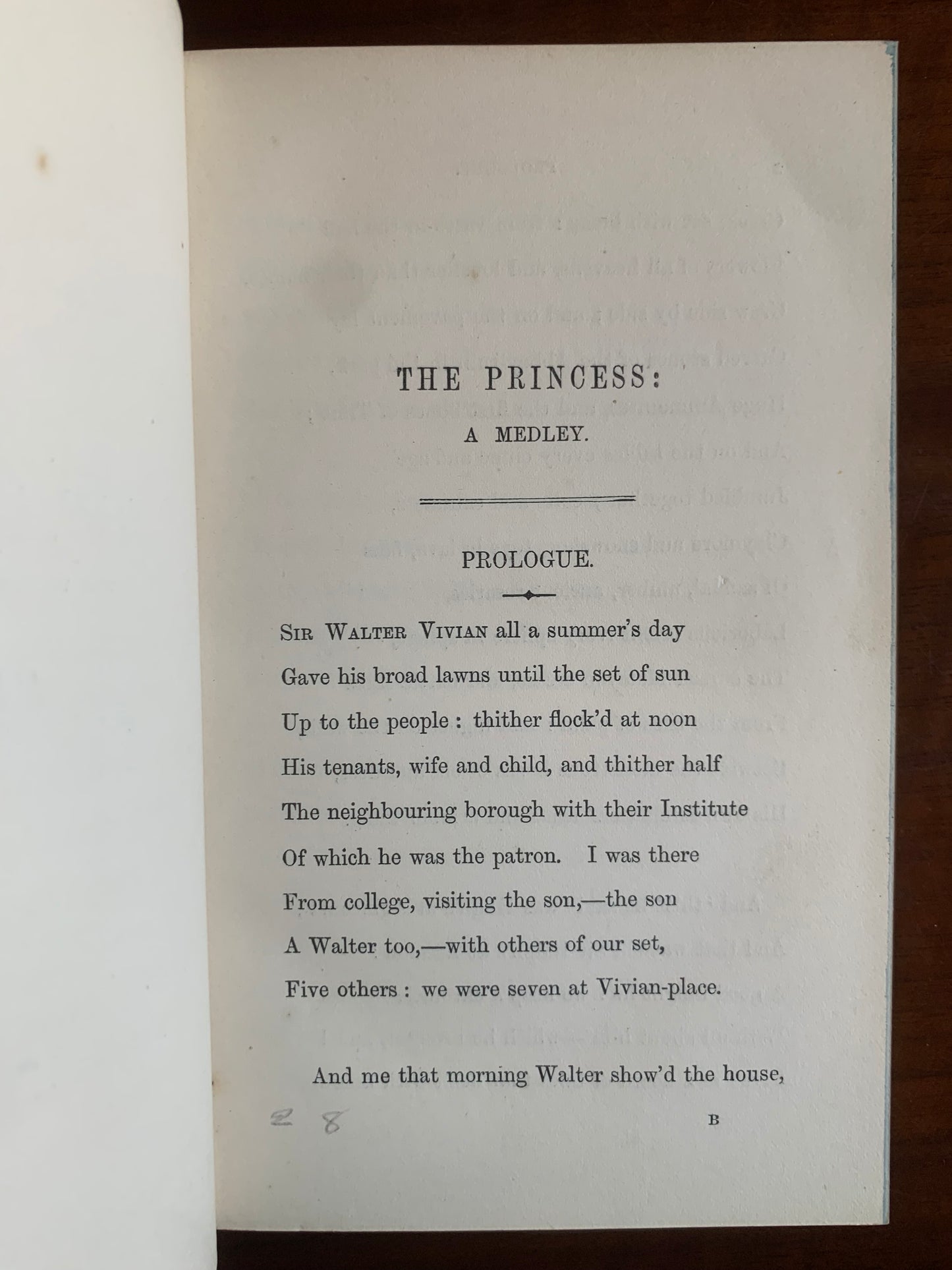 The Princess - Alfred Tennyson - Fore-edge painting - Edward Moxon - 1866