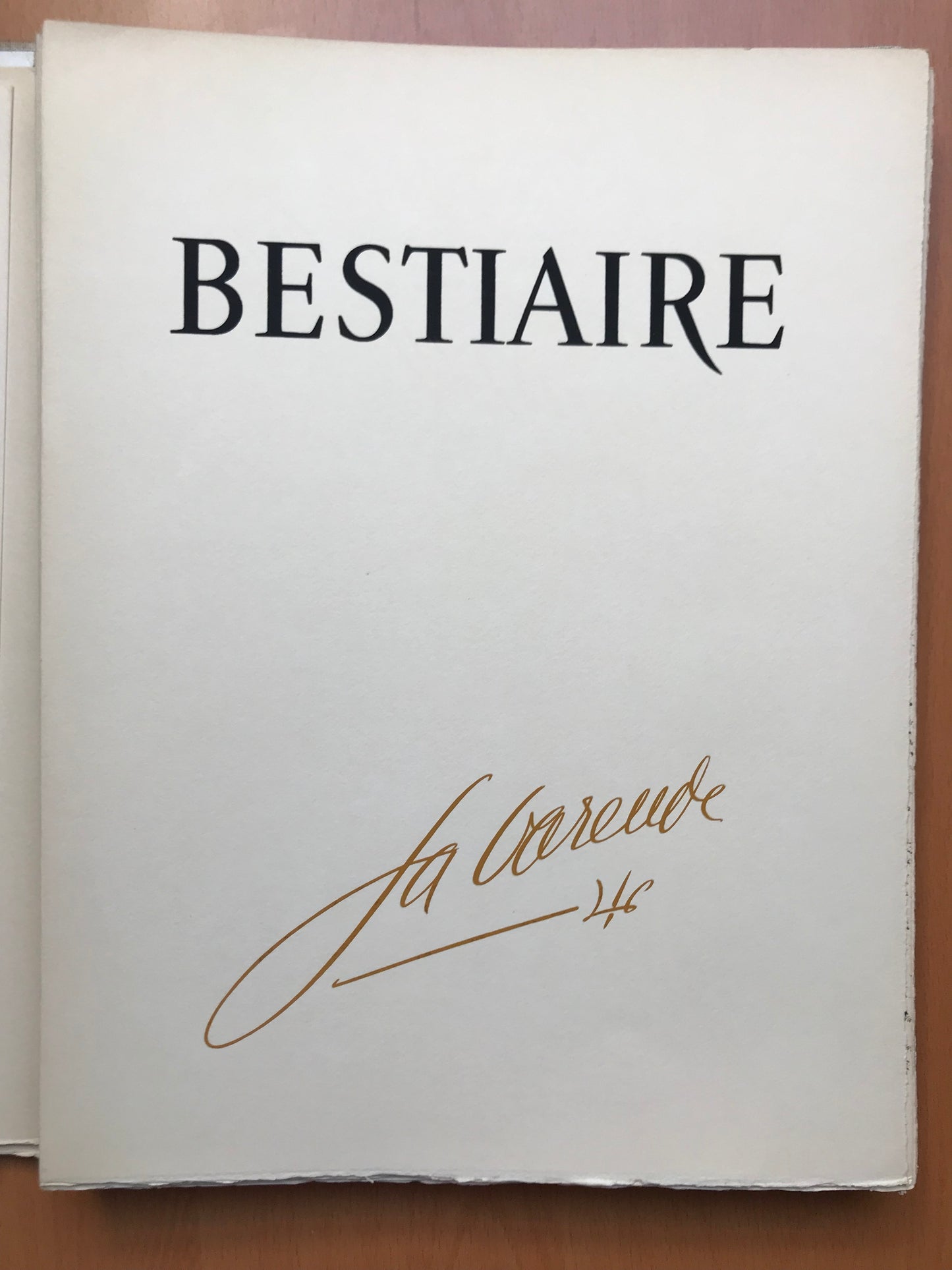 Bestiaire - Jean de la Varende - Envoi autographe - Lithographies de Abel Imblot - 1958