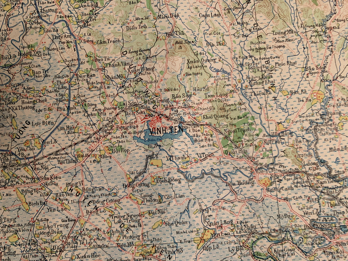 VIET TRI - Carte de l'INDOCHINE - Service Géographie de l'Indochine - 1949