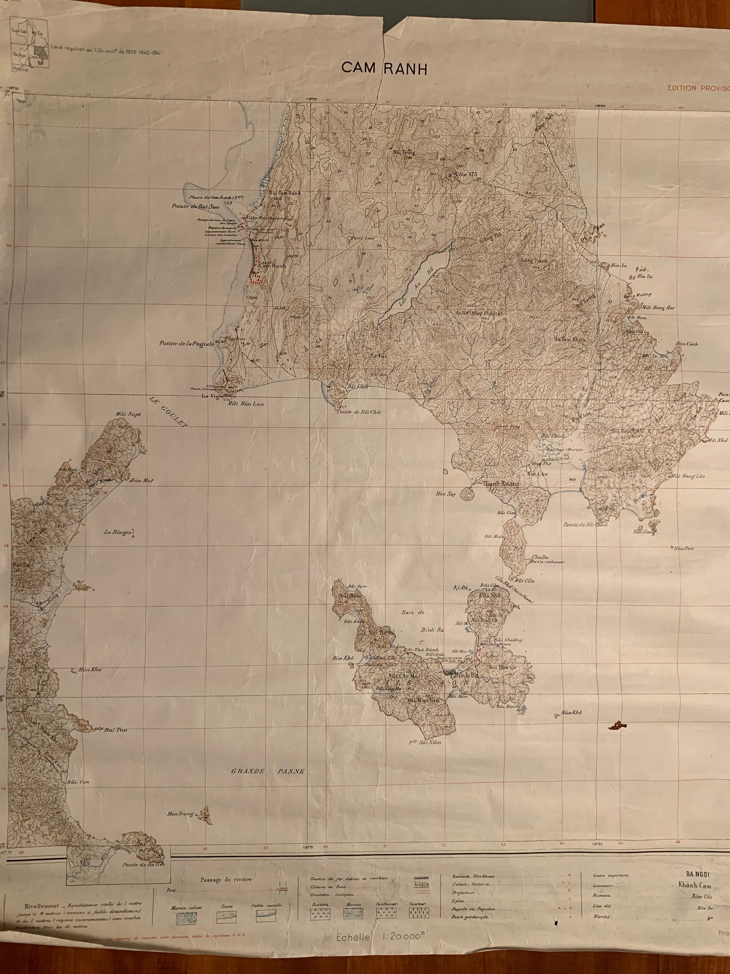 CAM RANH - Carte Indochine - Viêt Nam - 1947