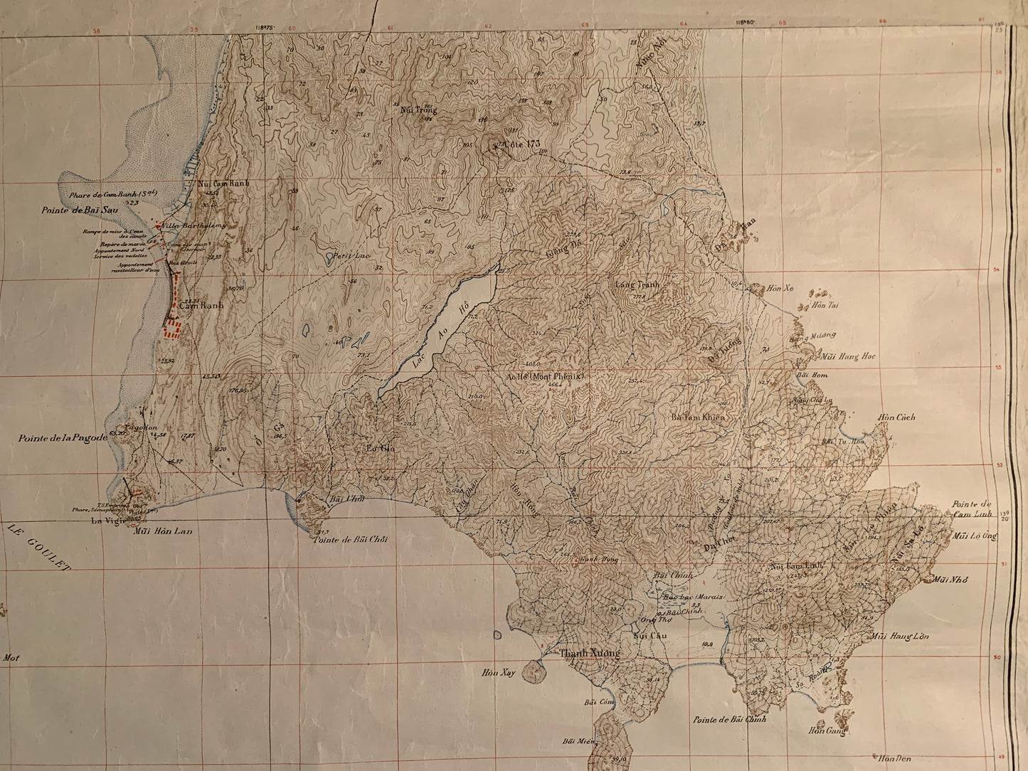 CAM RANH - Carte Indochine - Viêt Nam - 1947
