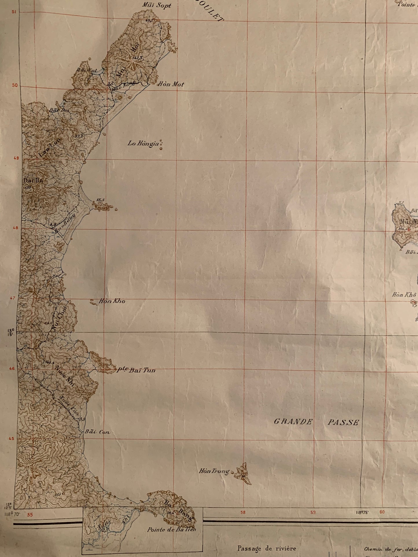 CAM RANH - Carte Indochine - Viêt Nam - 1947