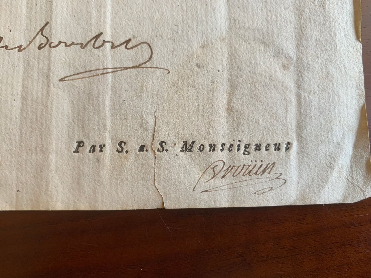 Louis-Joseph de Bourbon Prince de Condé - Signature autographe - François-Denis Drouin - 1794