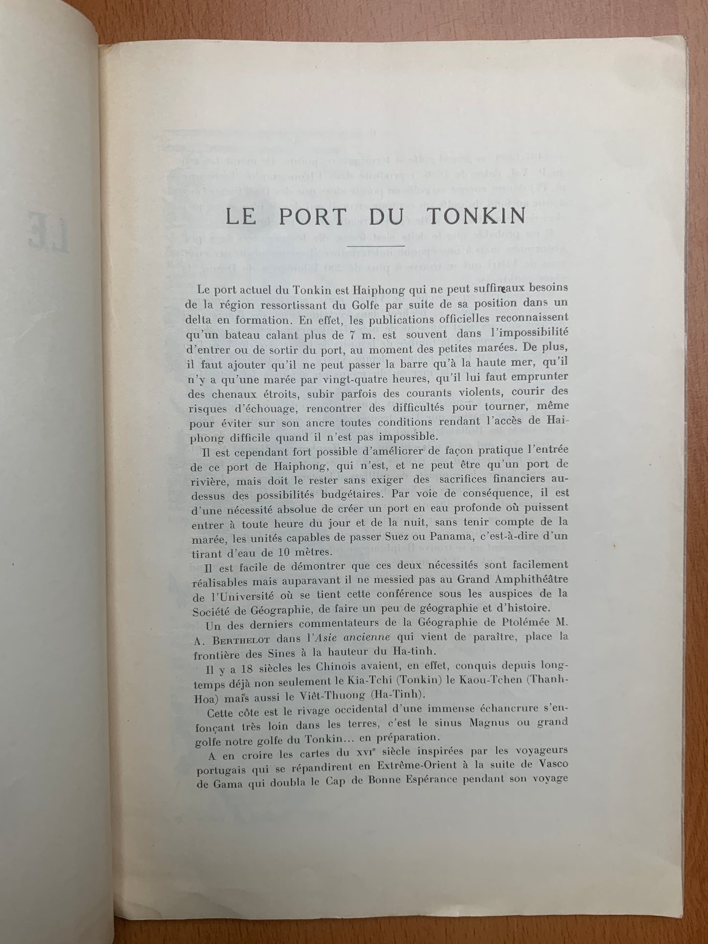 Le Port du Tonkin - Lapicque - Hanoi - 1932