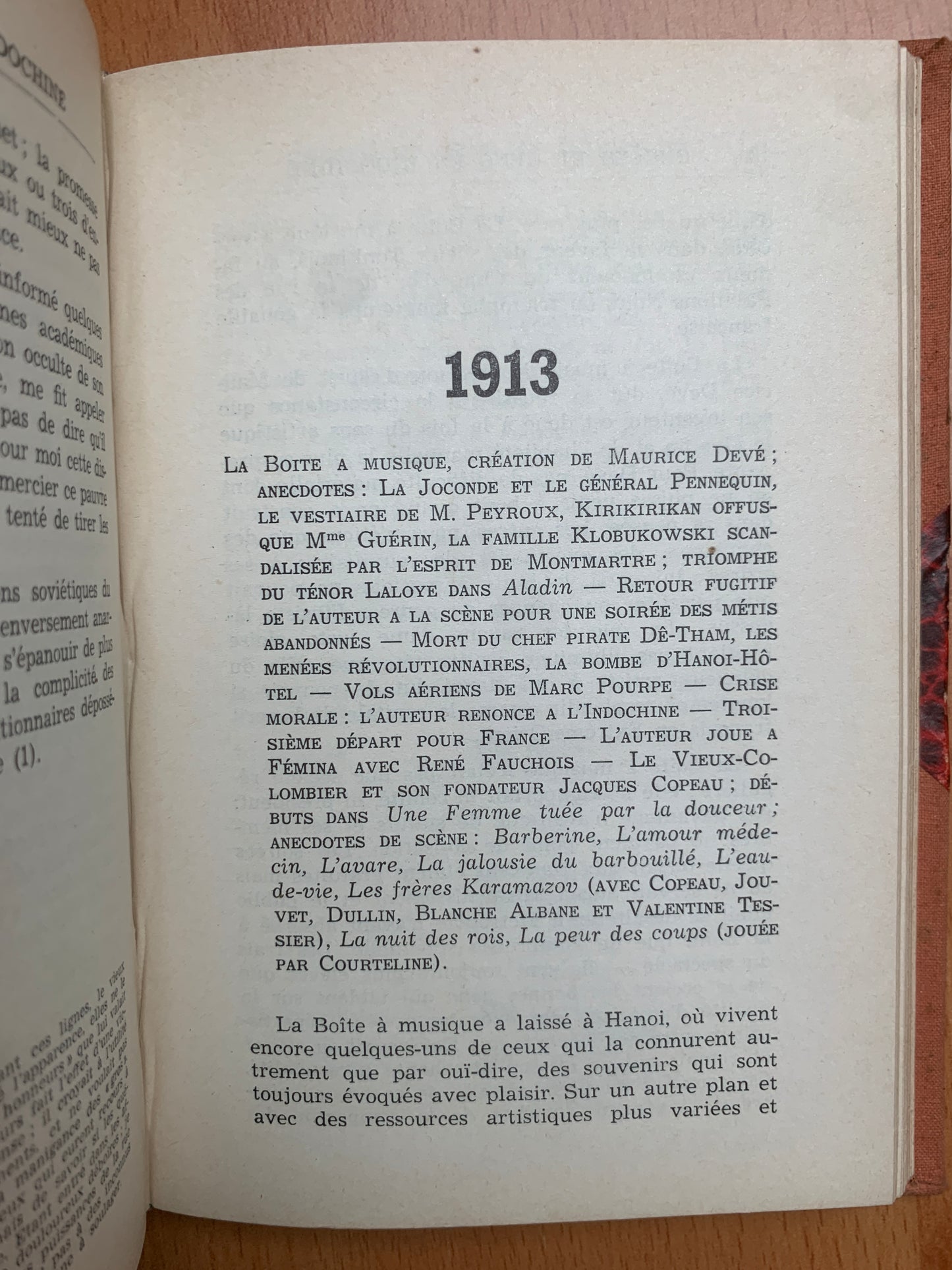 Choses et gens en Indochine - Claude Bourrin - Hanoi - 1941