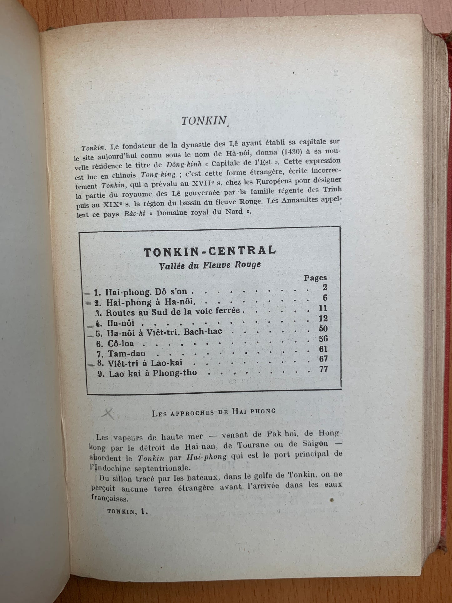 Indochine du Nord - Guides Madrolle - 1923