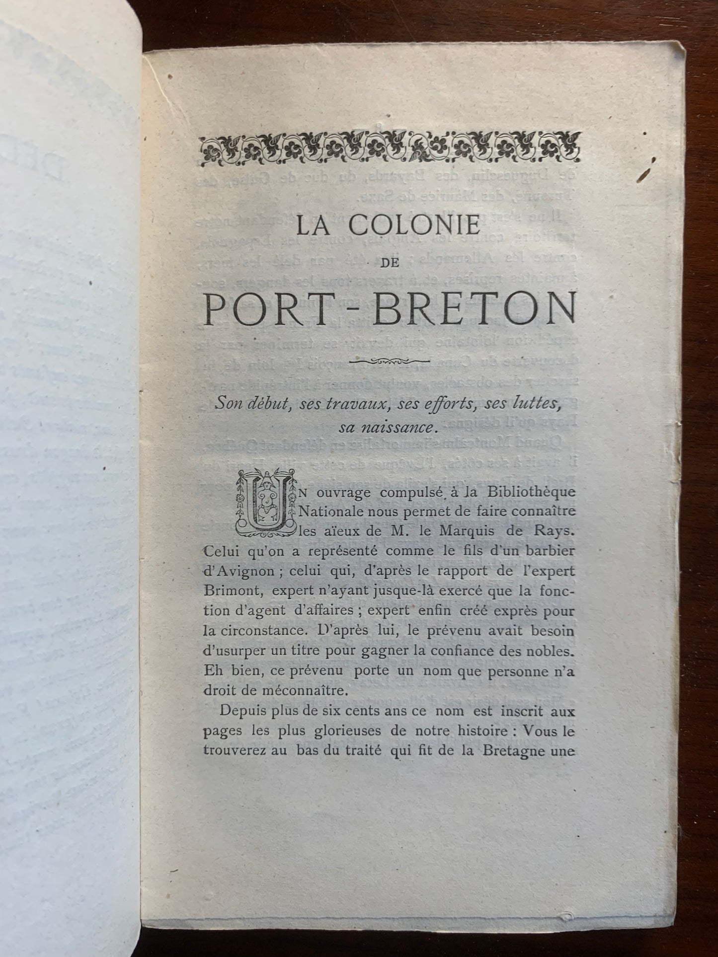 La vérité sur la Colonie de Port-Breton et le Marquis de Rays - Valamont - 1889