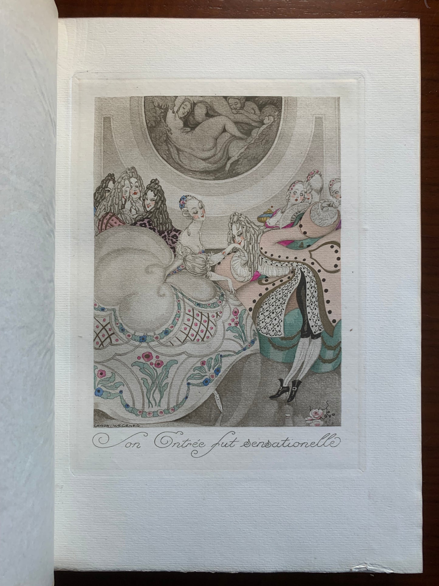 Sur Talons Rouges - Aquarelles de Gerda Wegener - Envoi autographe - Eric Allatini - 1929