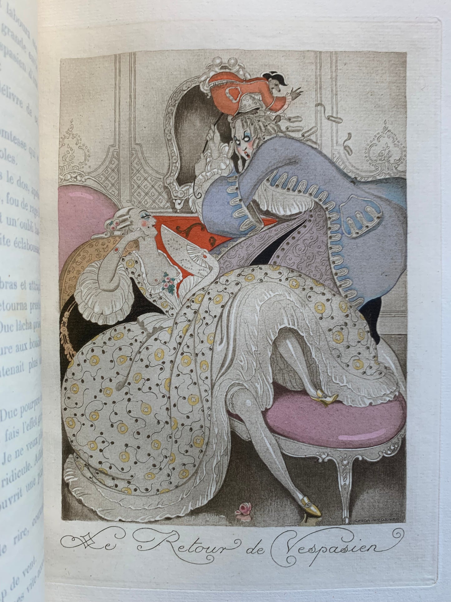 Sur Talons Rouges - Aquarelles de Gerda Wegener - Envoi autographe - Eric Allatini - 1929