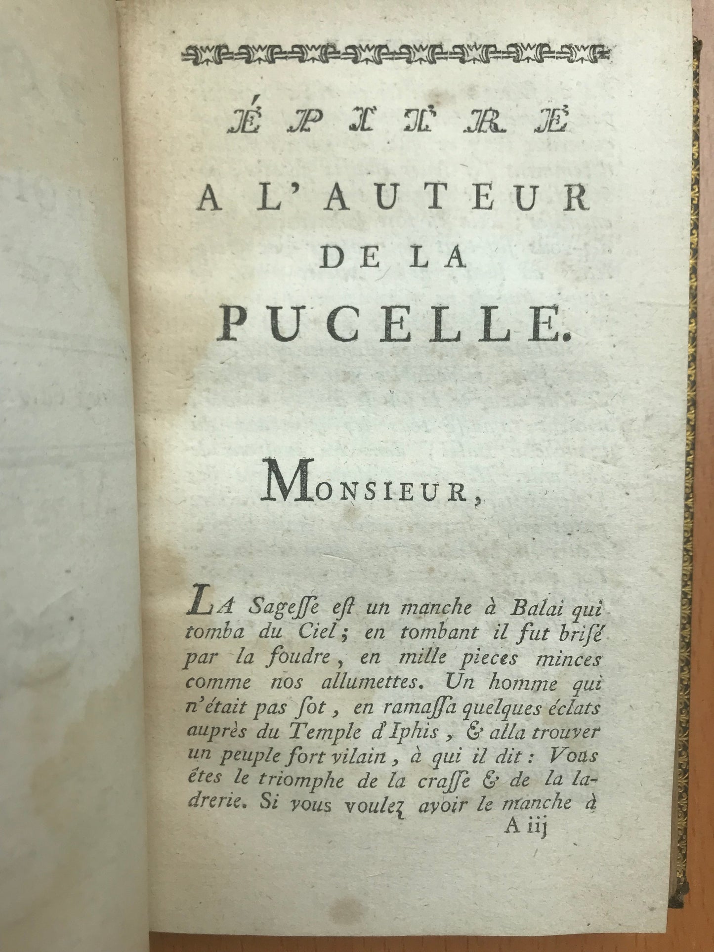 La Chandelle d'Arras - Le Balai - Abbé Dulaurens - 1765