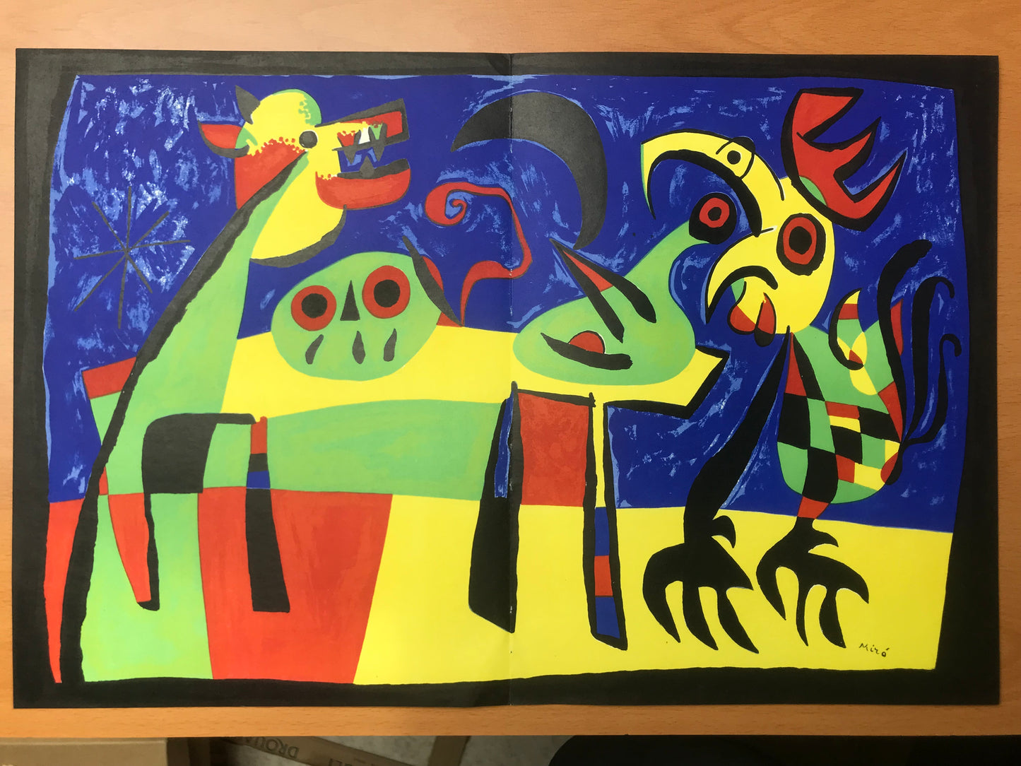 Joan Miró - Le Chien aboyant à la Lune - Lithographie - 1952