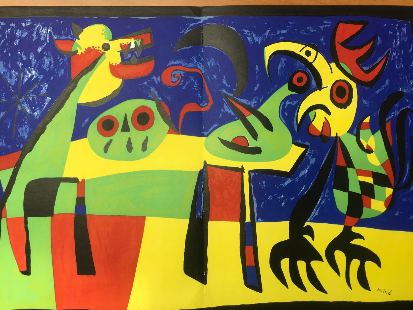 Joan Miró - Le Chien aboyant à la Lune - Lithographie - 1952