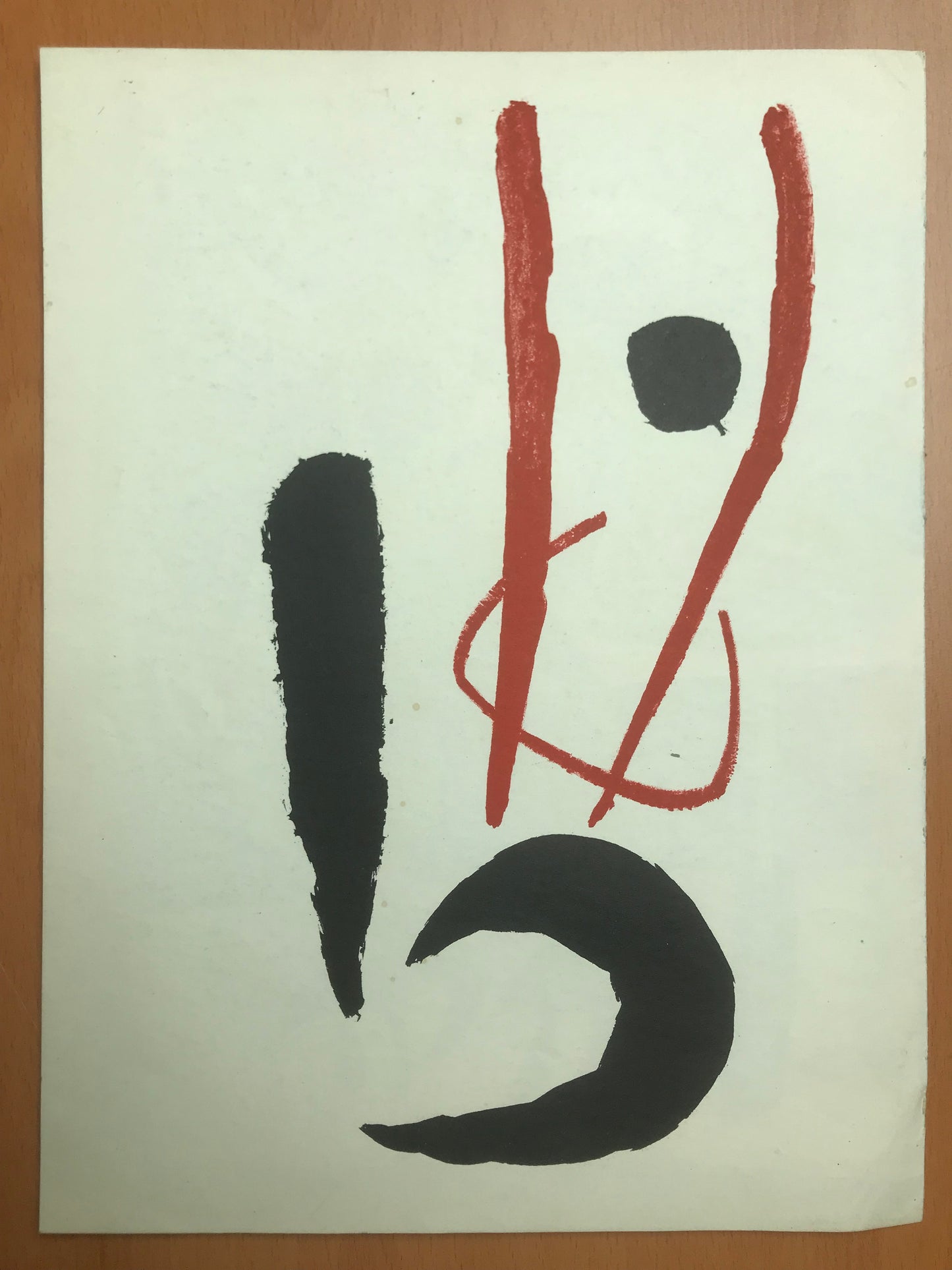 Joan Miró - Le Chien aboyant à la Lune - Lithographie - 1952