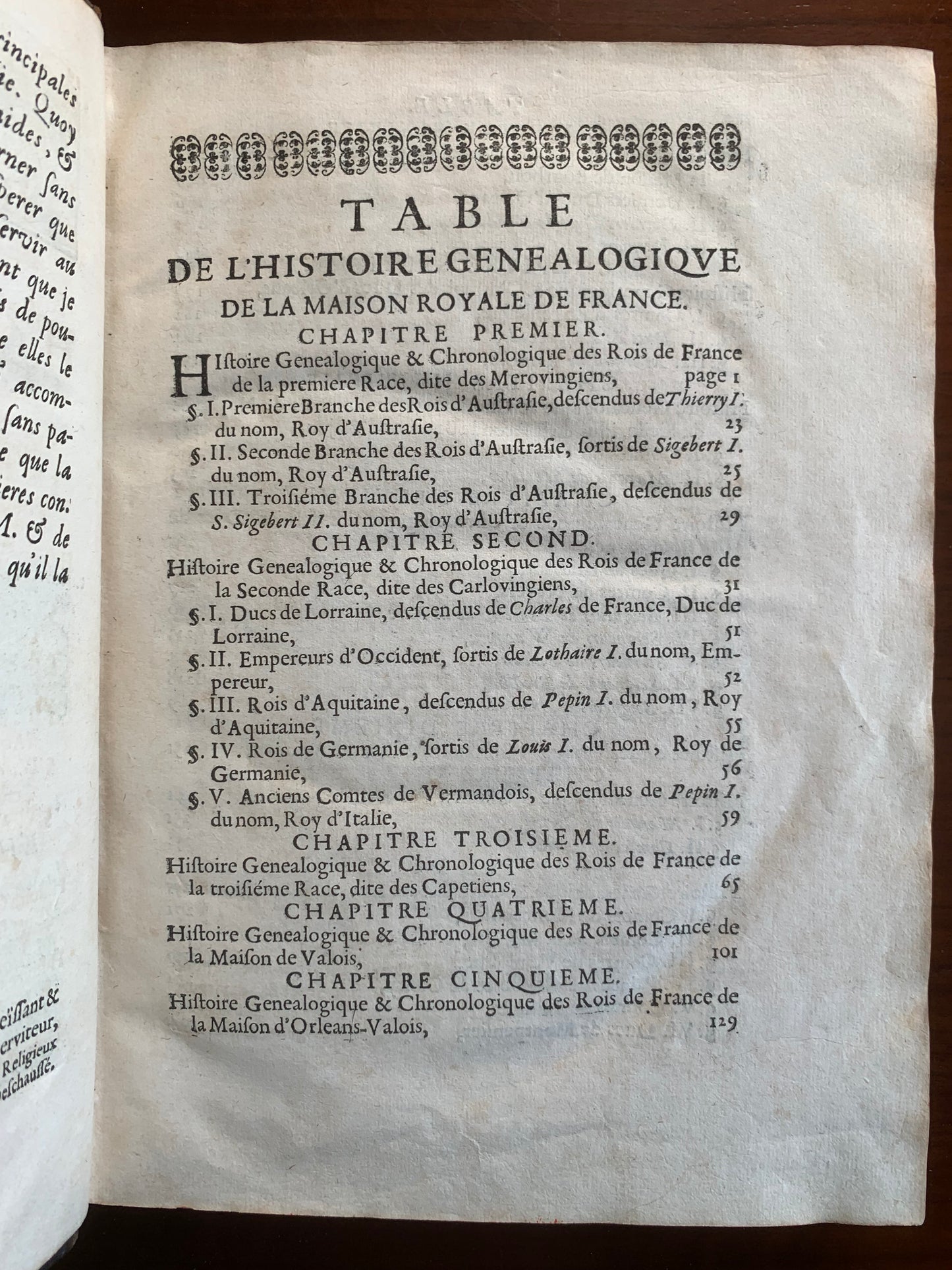 Histoire de la Maison Royale de France et des grands officiers - Anselme - 1674
