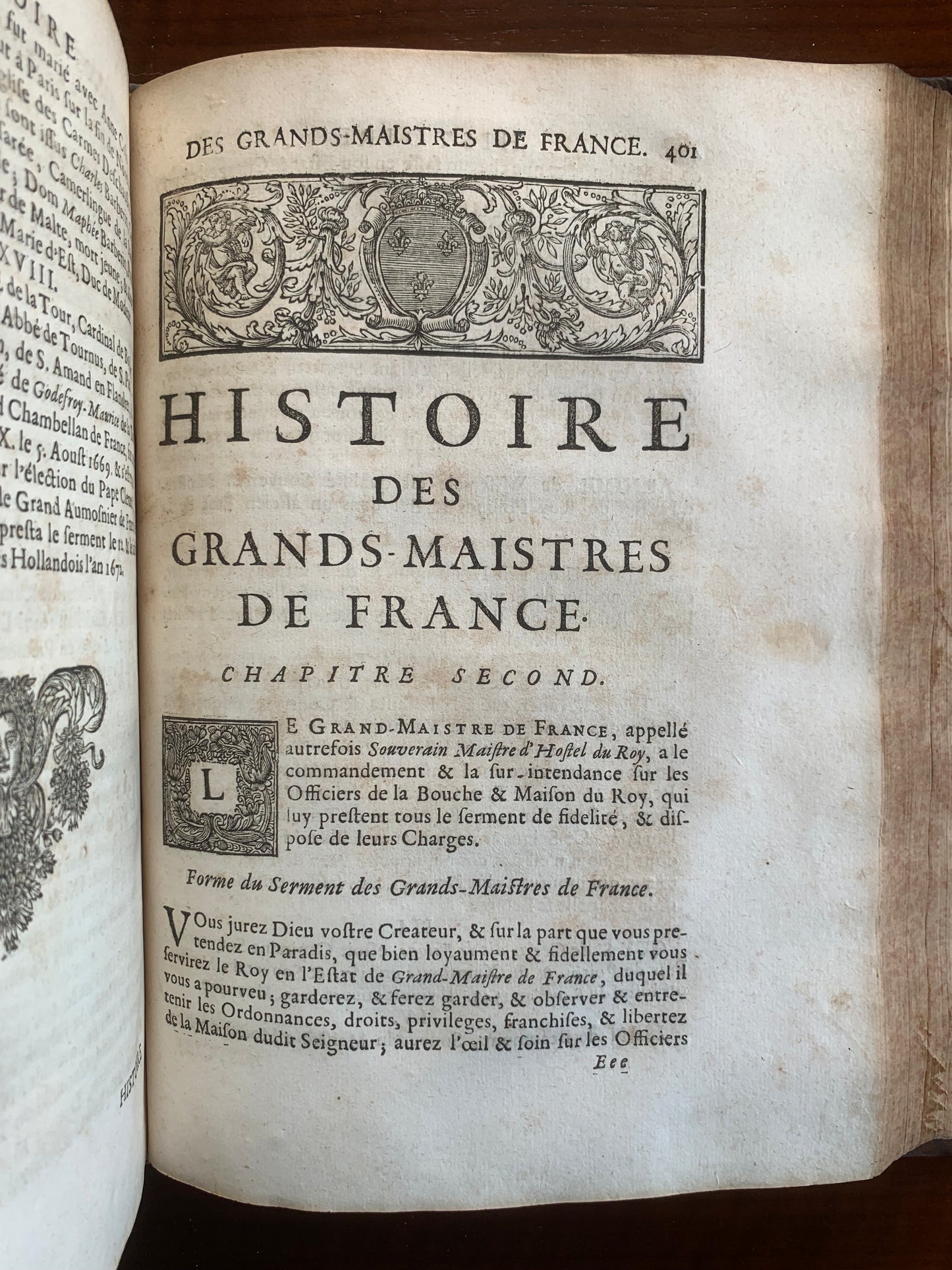 Histoire de la Maison Royale de France et des grands officiers - Anselme - 1674