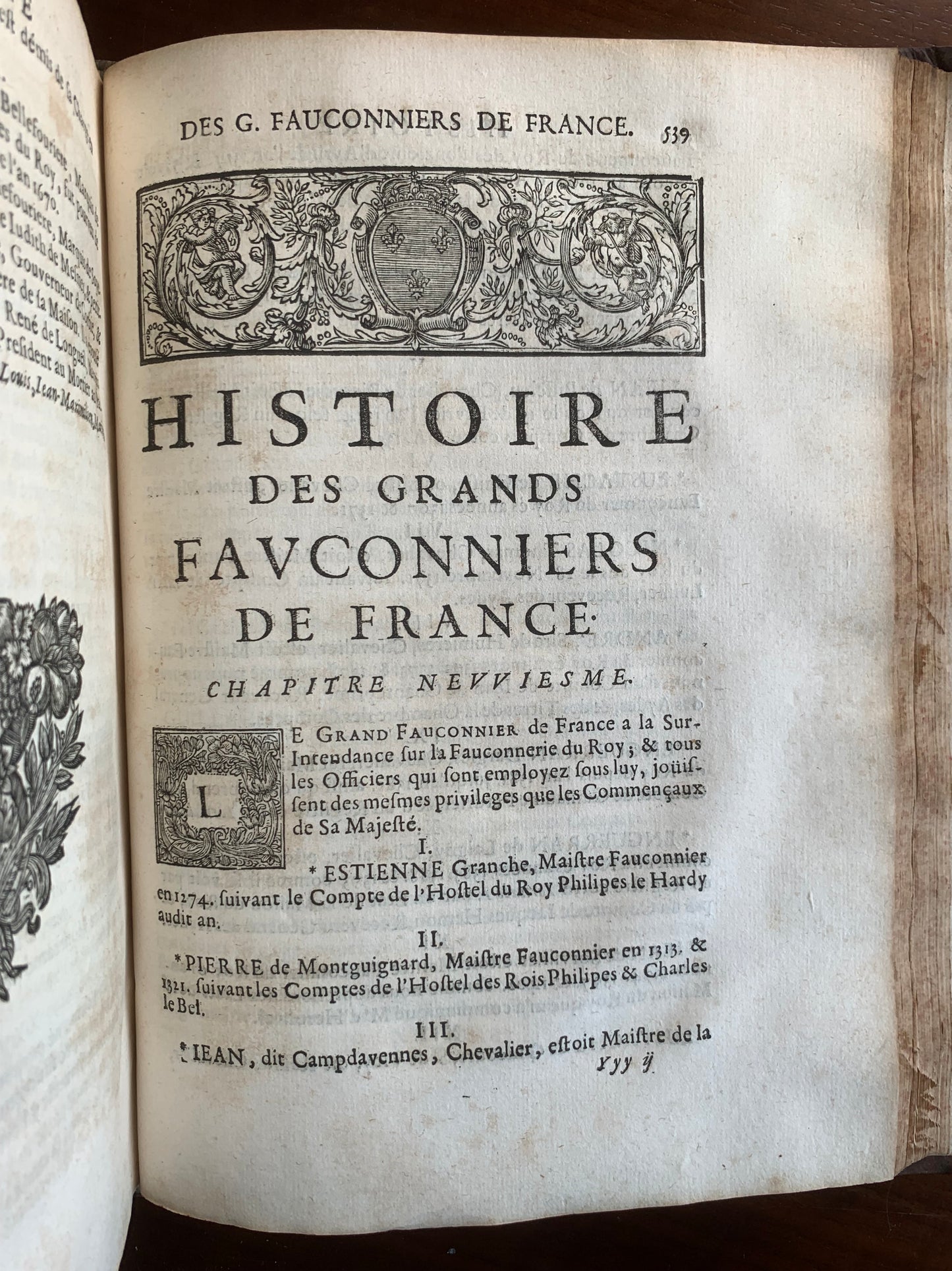 Histoire de la Maison Royale de France et des grands officiers - Anselme - 1674