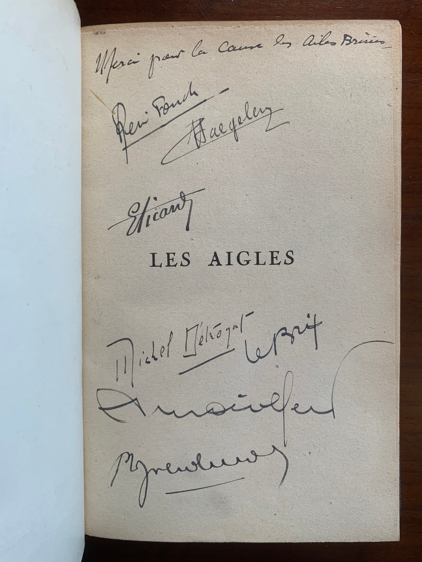 Les Aigles - André Mailfert - Signatures autographes de René Fonck, Marcel Haegelen, Michel Détroyat, Joseph le Brix, ... - 1929
