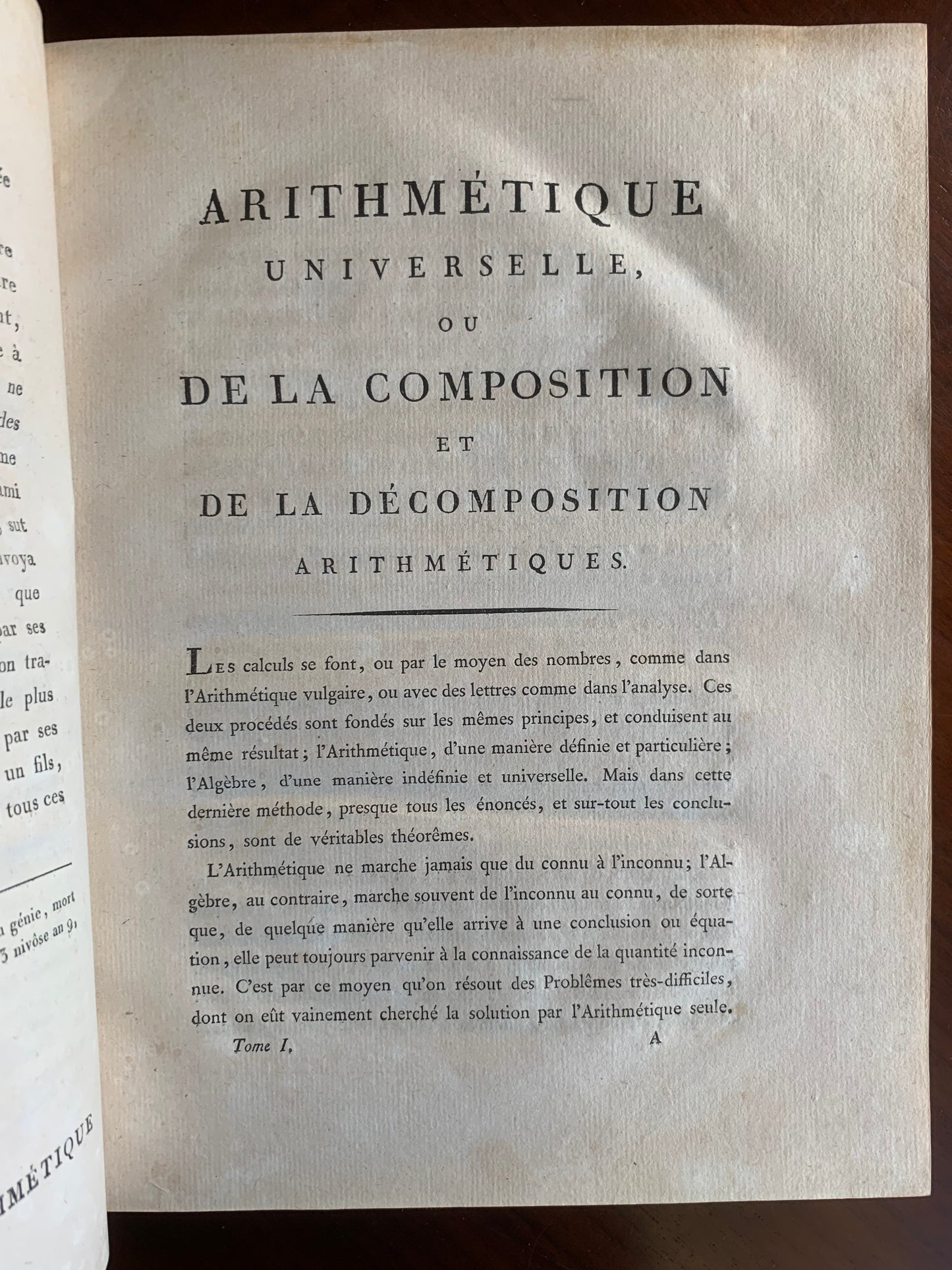 Arithmétique universelle de Newton - Noel Beaudeux - 1802
