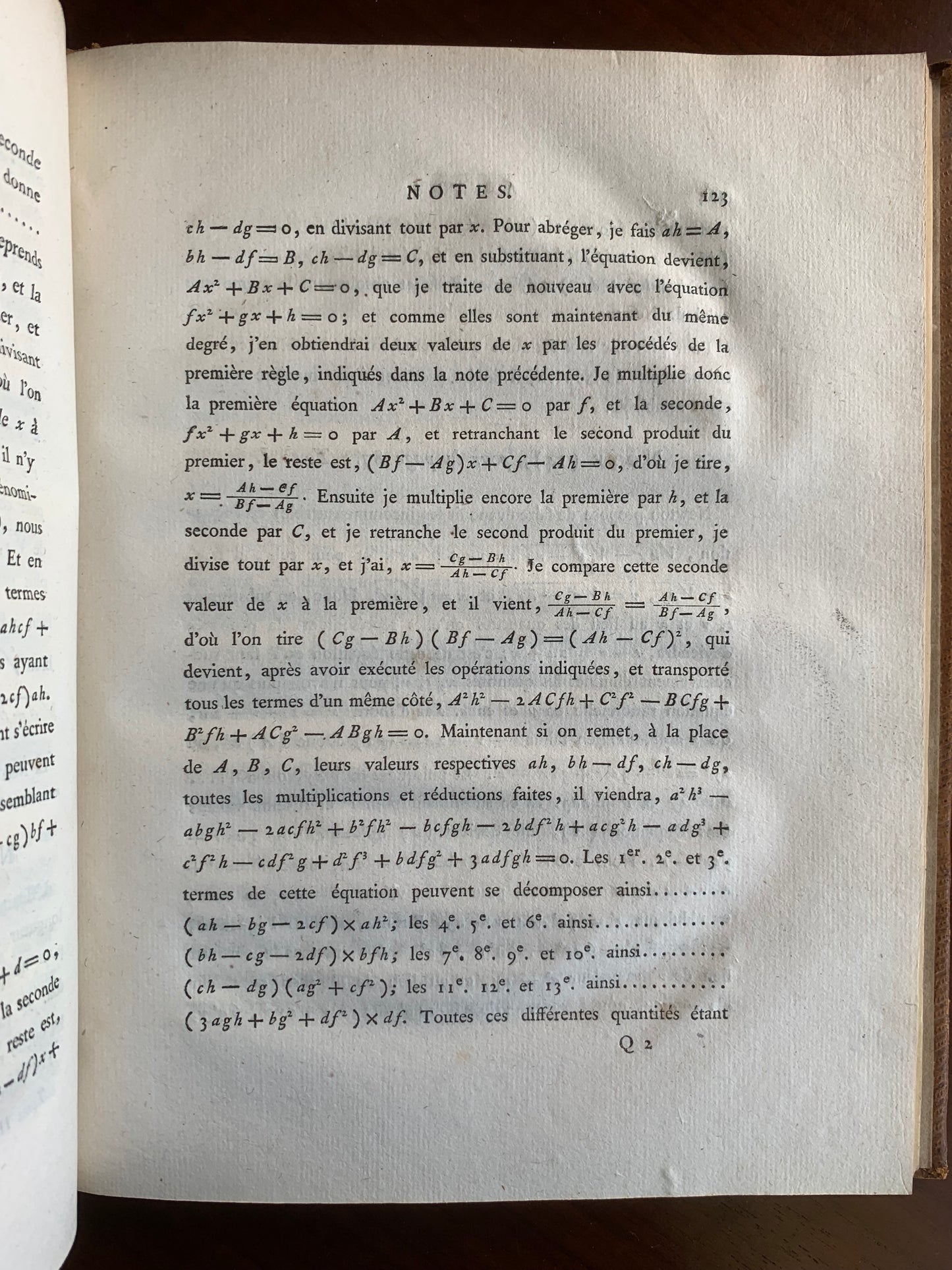 Arithmétique universelle de Newton - Noel Beaudeux - 1802