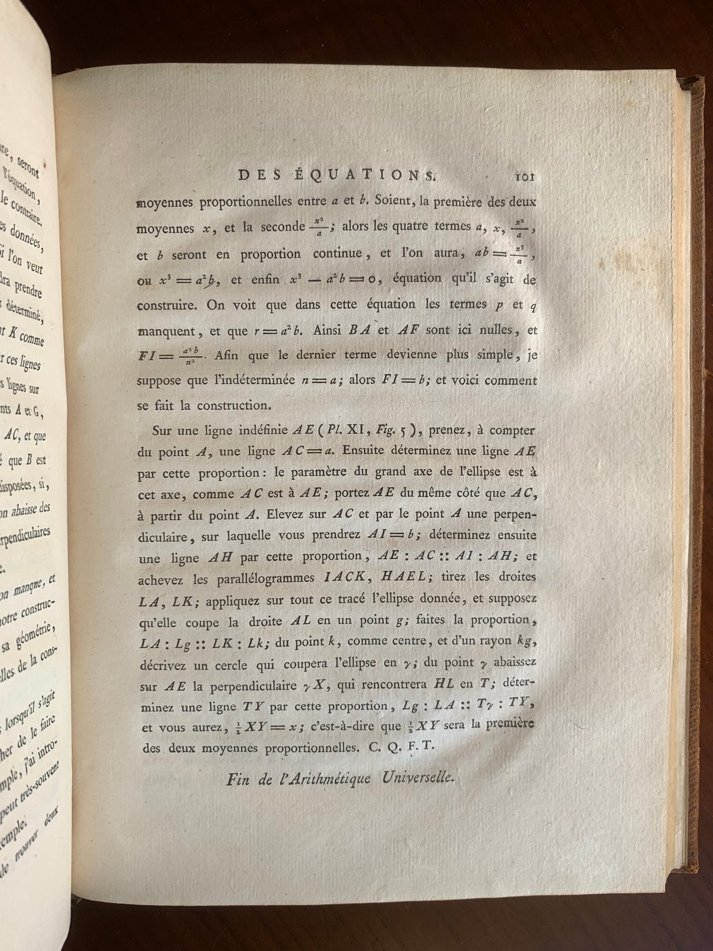 Arithmétique universelle de Newton - Noel Beaudeux - 1802