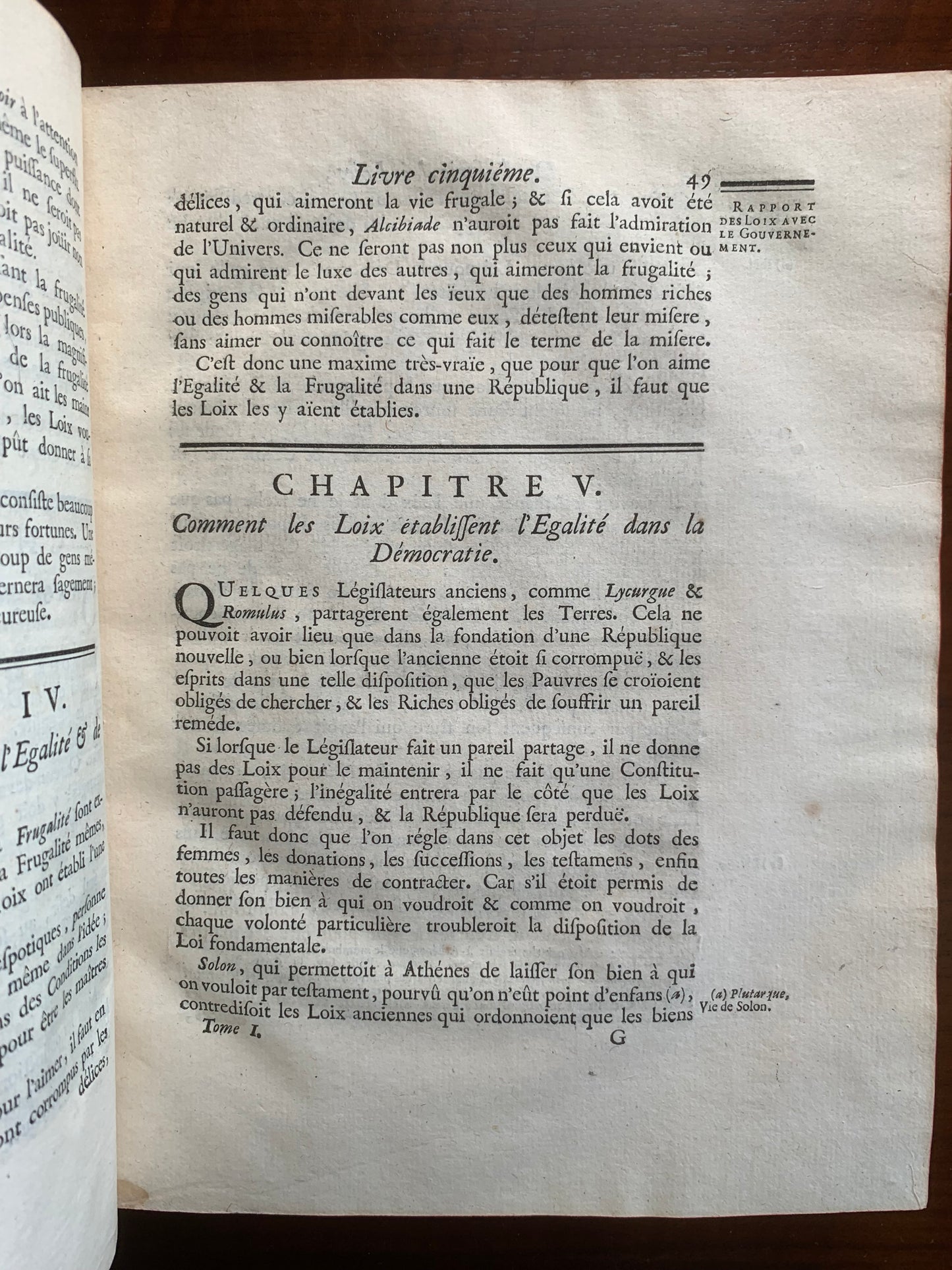 De l'Esprit des Loix - Montesquieu - 1749
