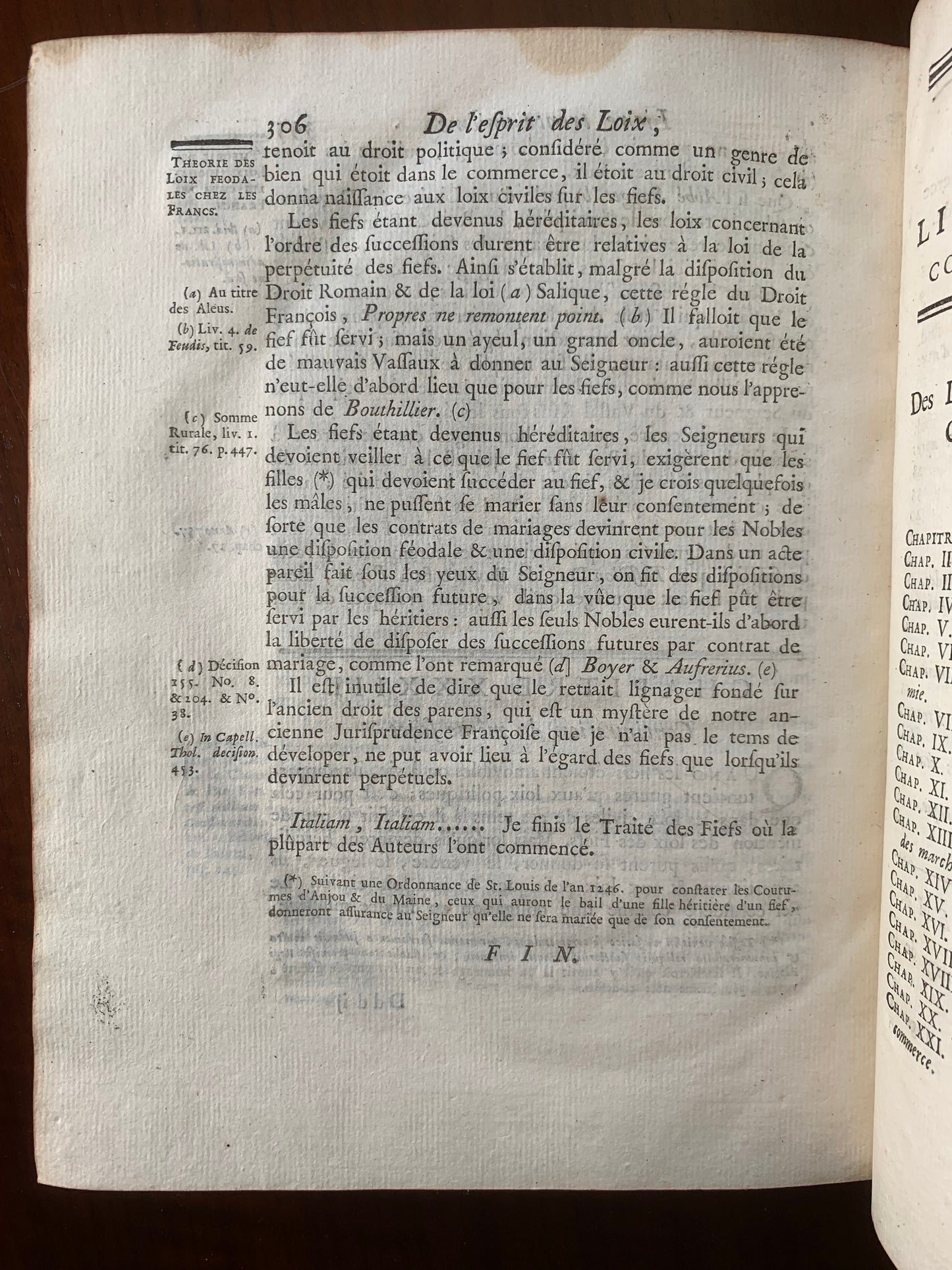 De l'Esprit des Loix - Montesquieu - 1749