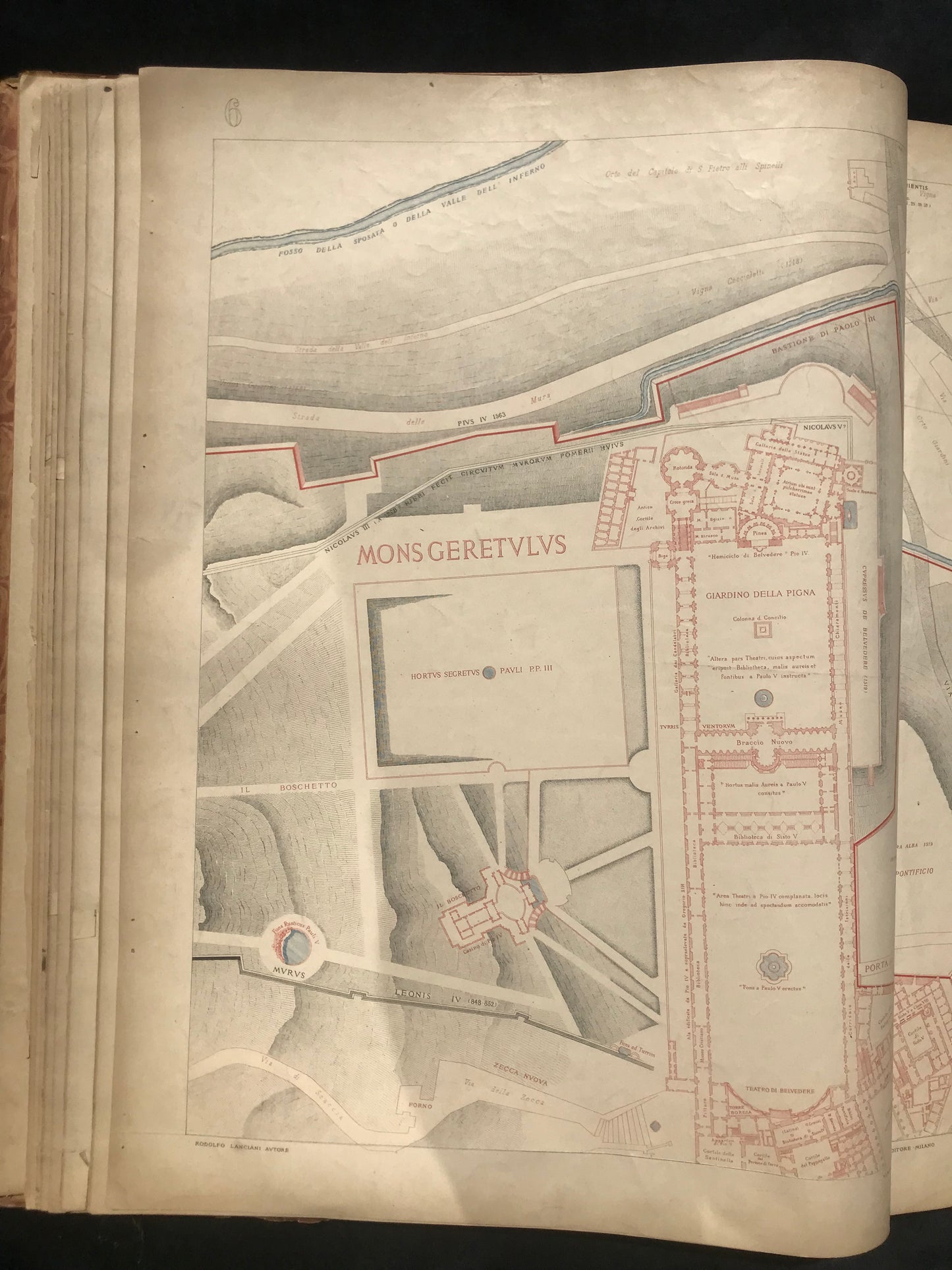 Forma Urbis Romae - Consilio et autoritate regiae academiae lyncaeorum - Formam dimensus est et ad modulum 1:1000 delineavit - Rodolfo Lanciani - First edition - 1893-1900