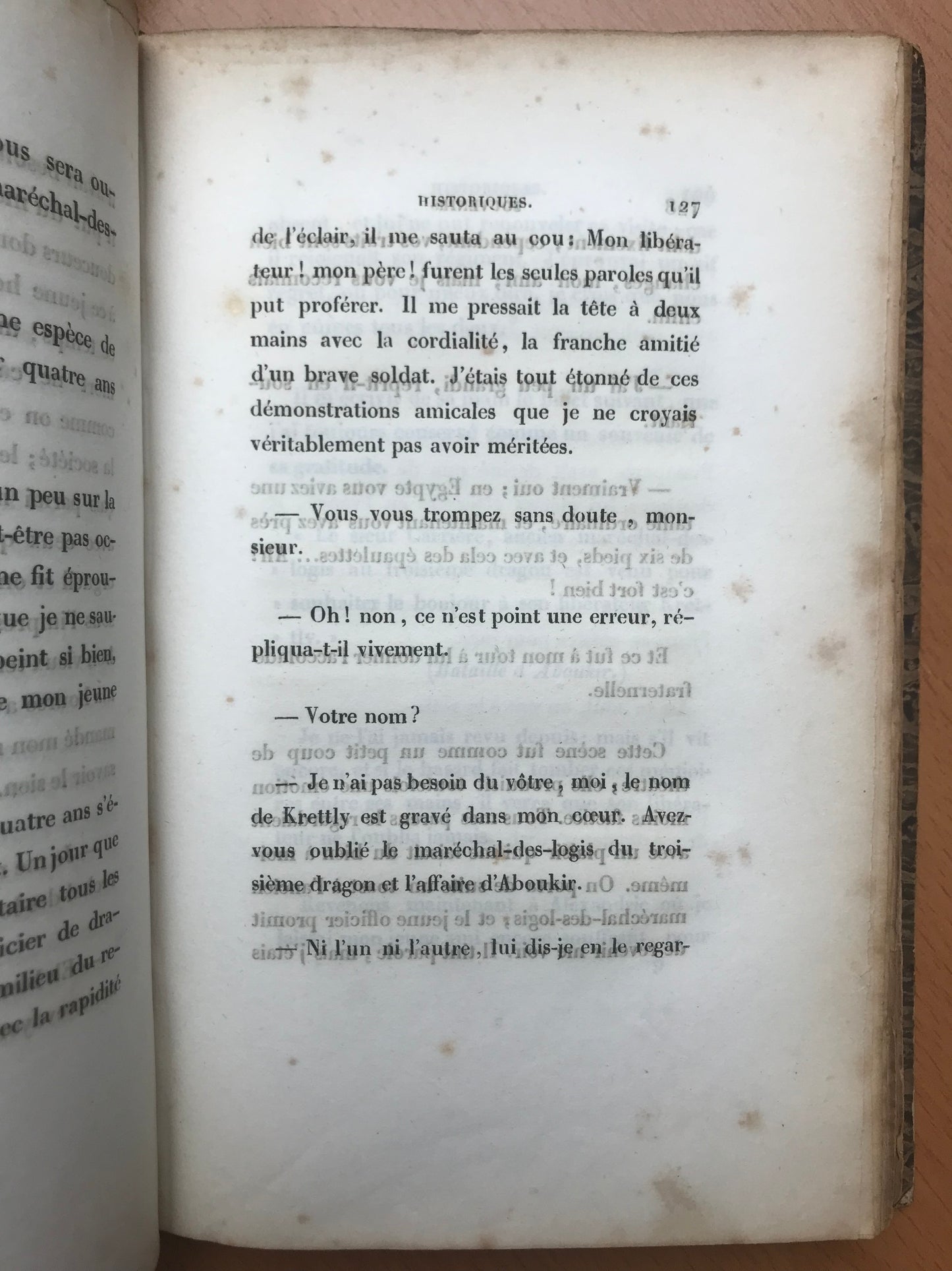Souvenirs historiques du Capitaine Krettly - Ancien Trompette-Major des guides d'Italie, d'Egypte et des chasseurs à cheval de la garde impériale - Grandin - 1839