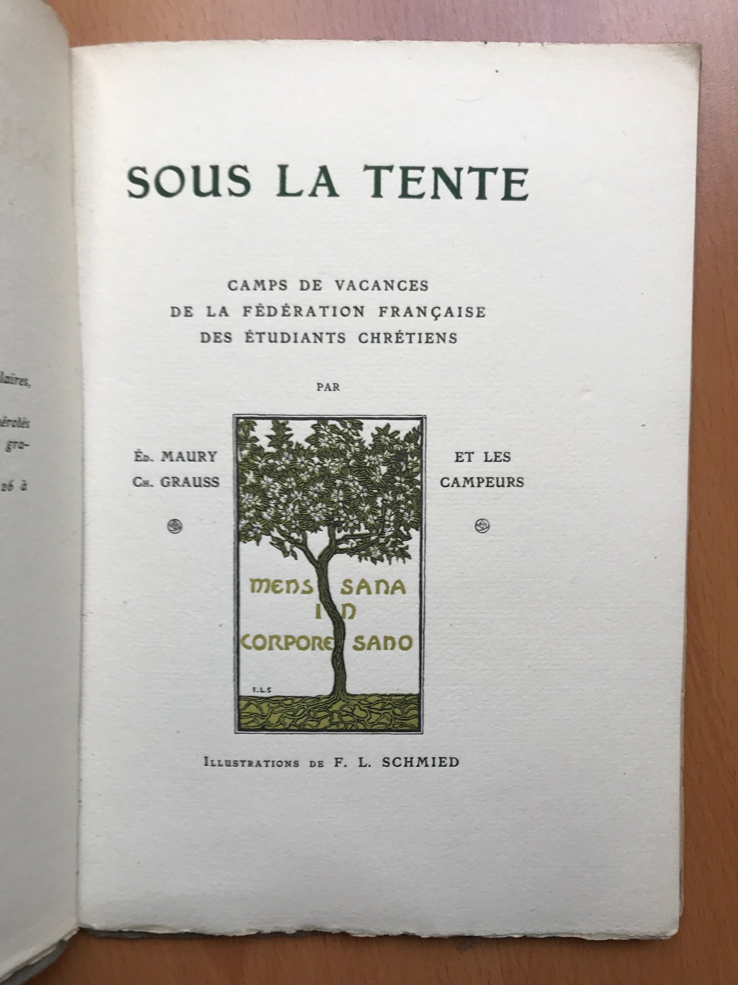 Sous la Tente - François-Louis Schmied - Edouard Maury - Edition originale - 1911