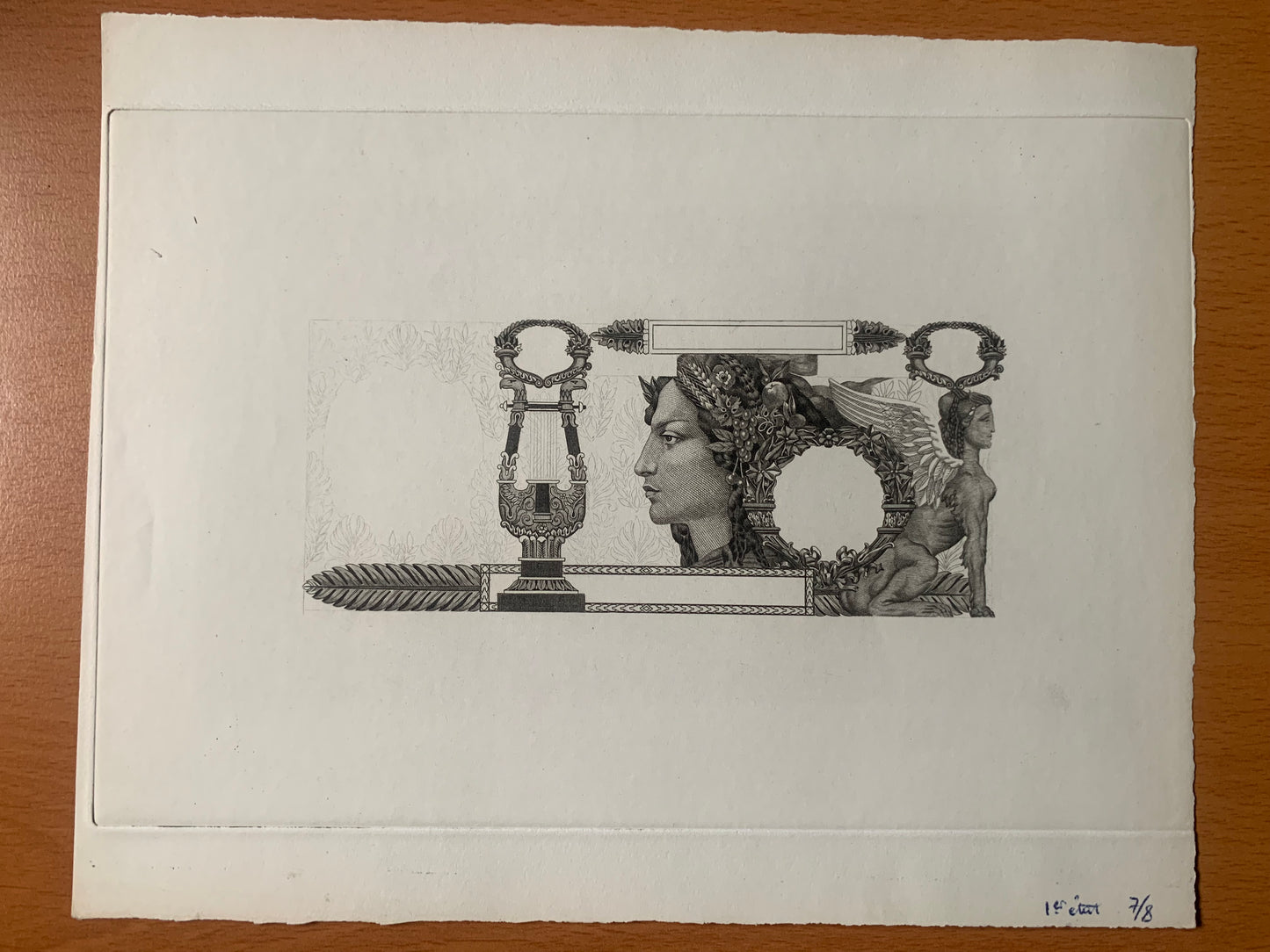 Ceres with the Sphinx - Proof first state - Essay Clément Serveau - 100 Francs