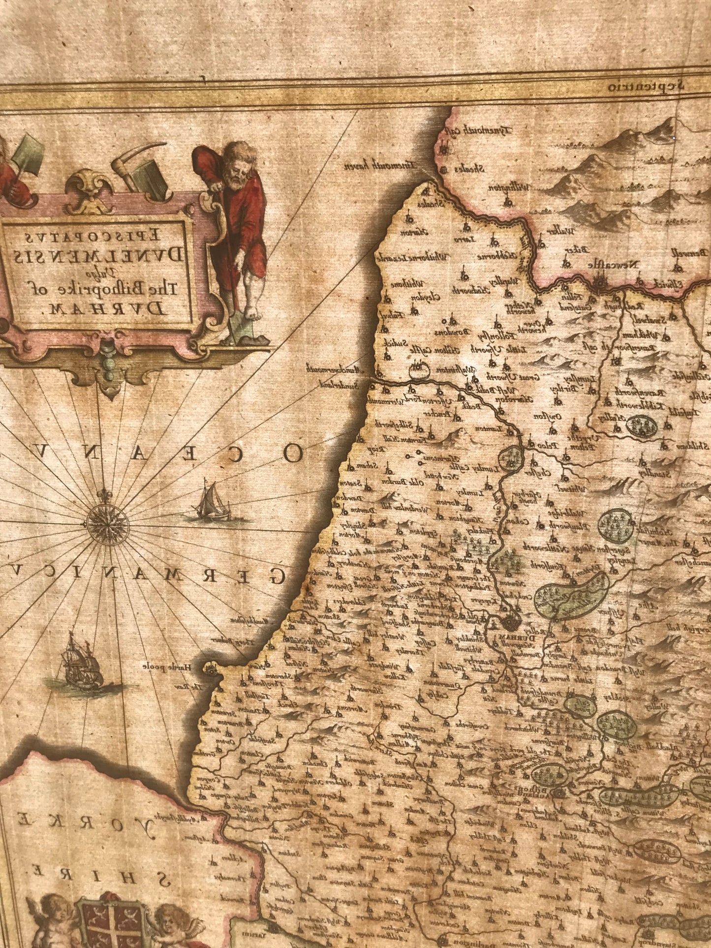 The Bishoprike of Durham - Jan Jansson - c 1646