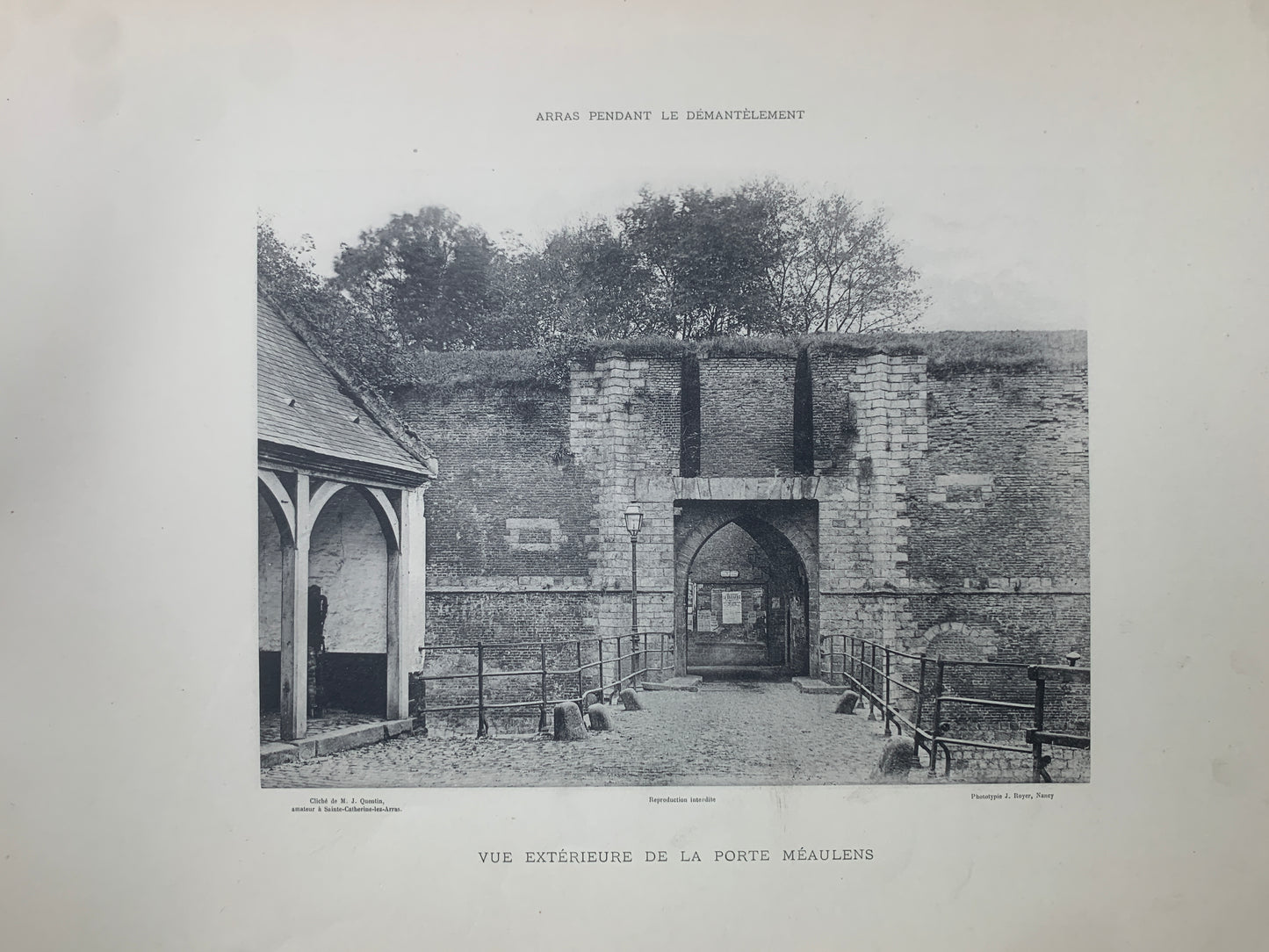 Souvenir des fortification d'Arras - Album de vues - J. Quentin - 1892