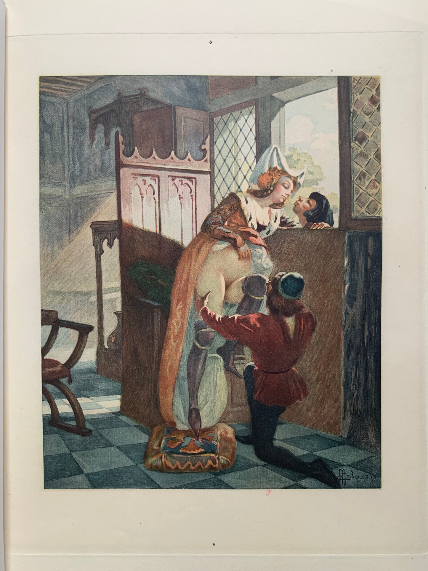 Les Cent Nouvelles du Roy Louis le Onzième - Illustrées de seize aquarelles de Malassis - 1931